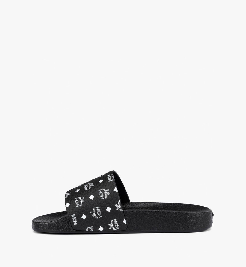 Monogram Print Rubber Slides 4