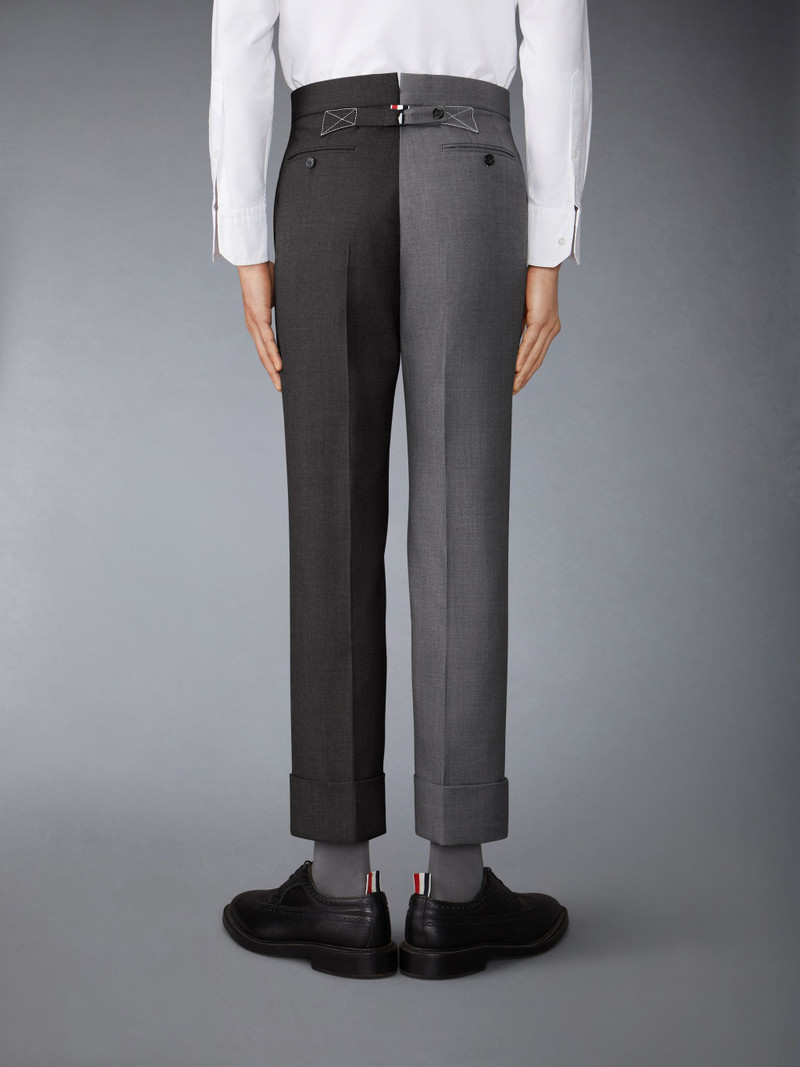 Thom Browne Funmix Twill Contrast Topstitching Classic Back Strap Trousers outlook