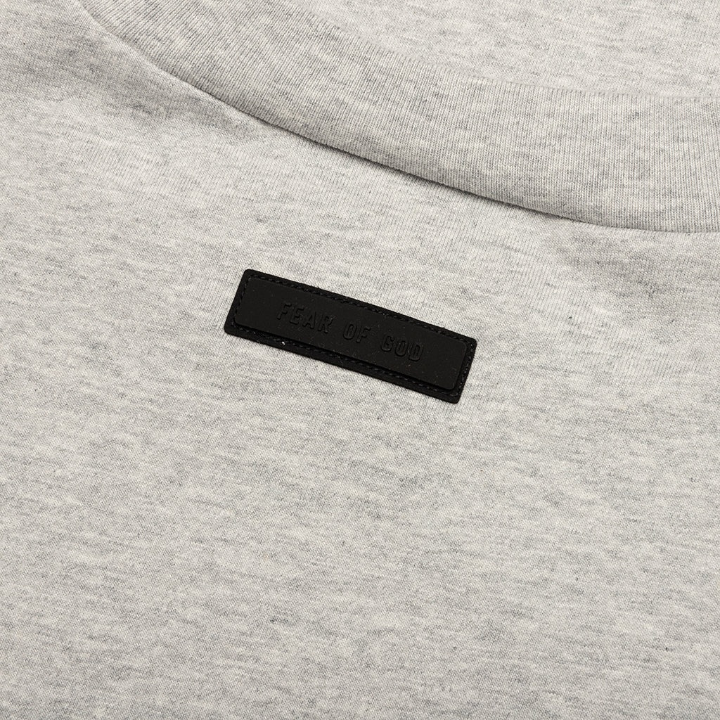 HEAVY JERSEY CREWNECK T-SHIRT - LIGHT HEATHER GREY - 3