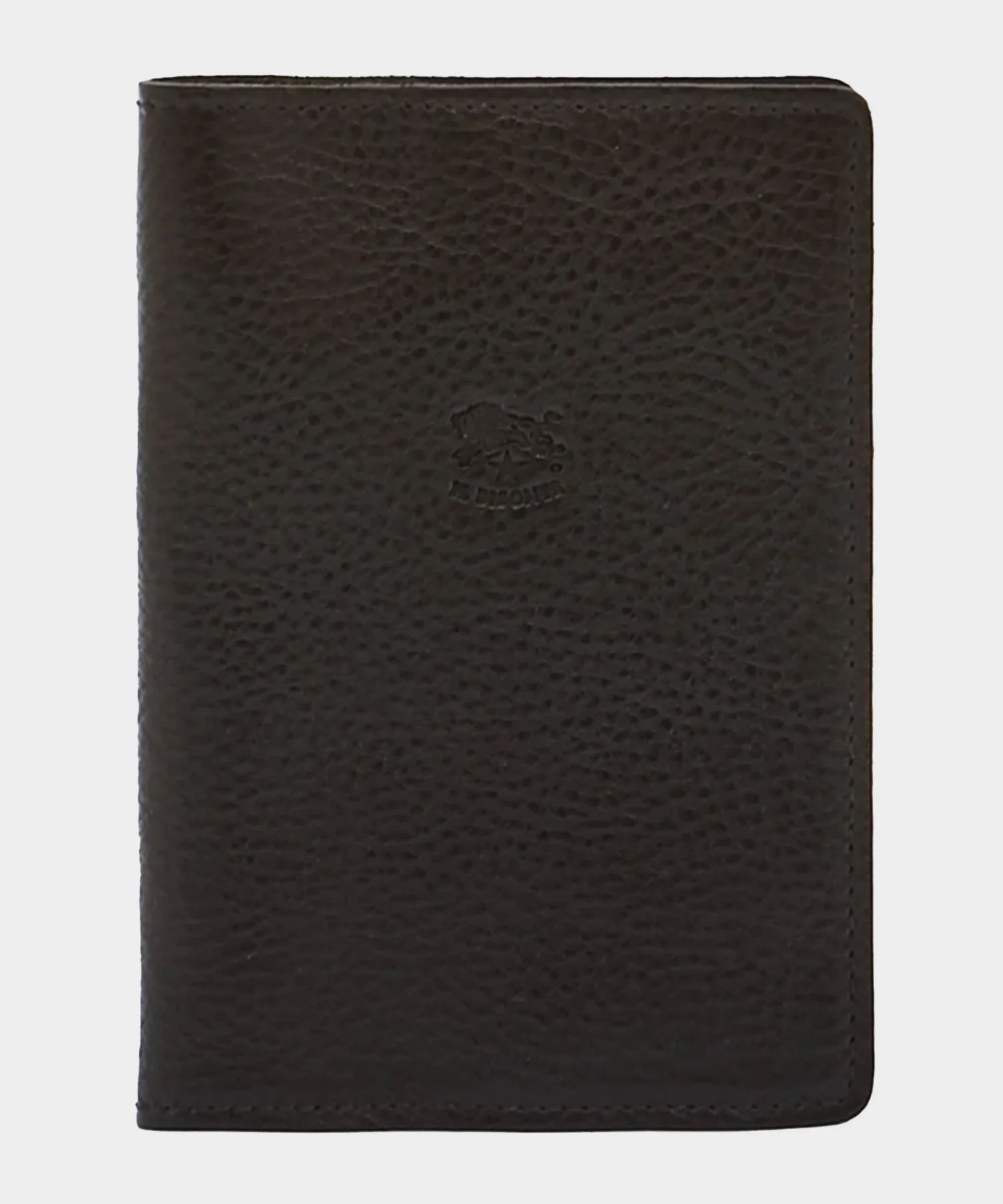 Il Bisonte Leather Passport Holder in Black - 1