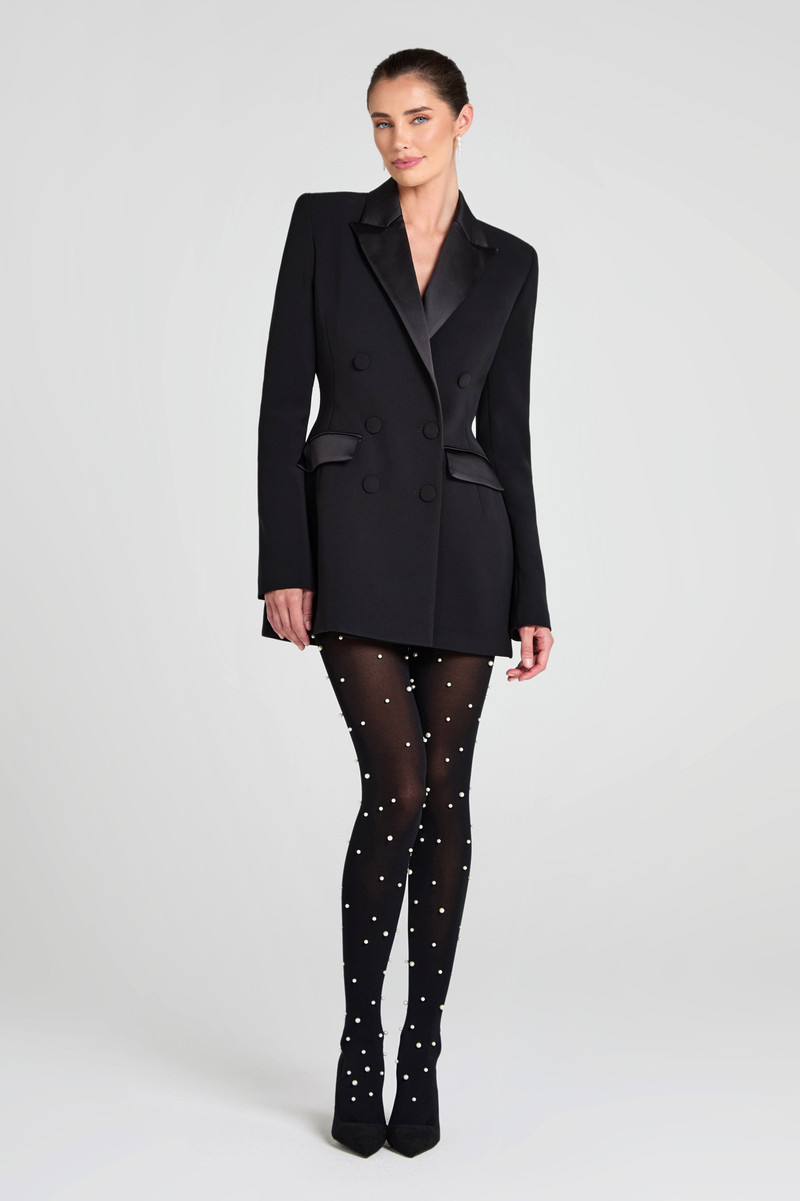 NADINE MERABI Monica Black Blazer Dress outlook