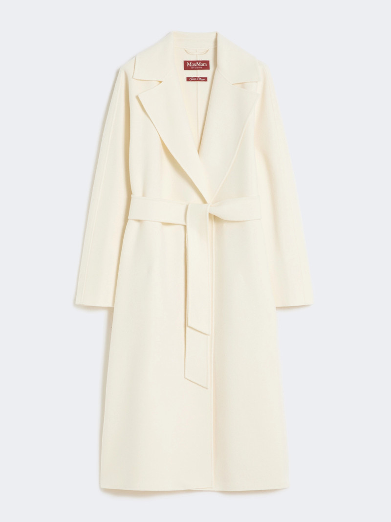 CLES Long wool, cashmere and silk coat - WHITE 1