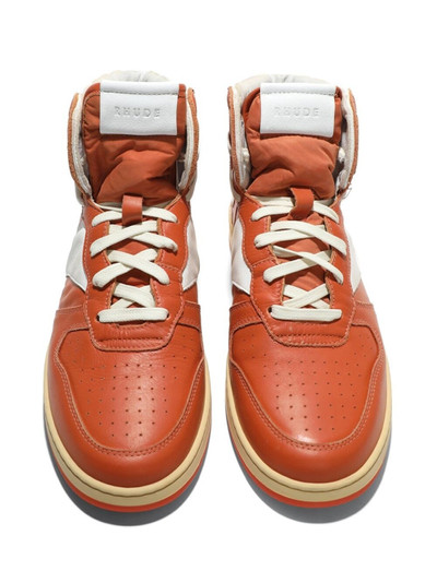 Rhude Rhecess high-top sneakers outlook