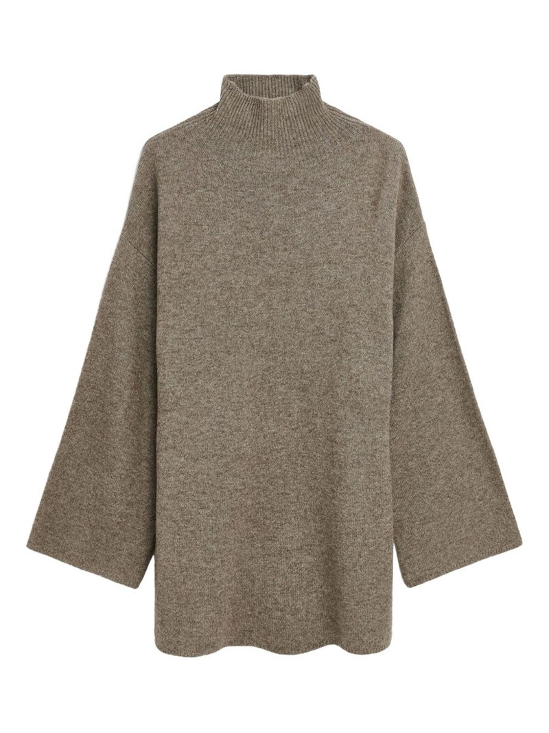 turtleneck wide-sleeves sweater 1