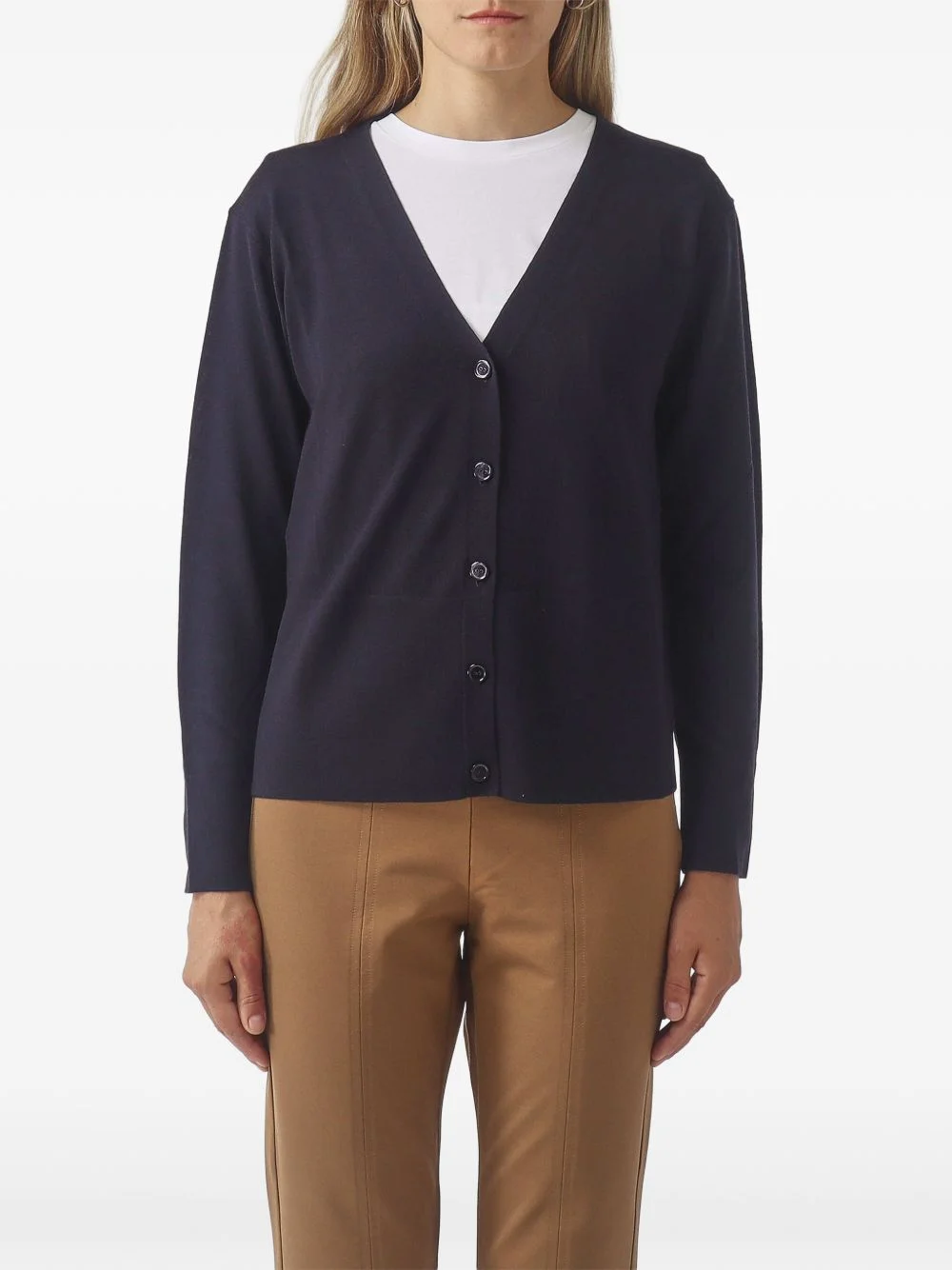 V-neck button-up cardigan - 1