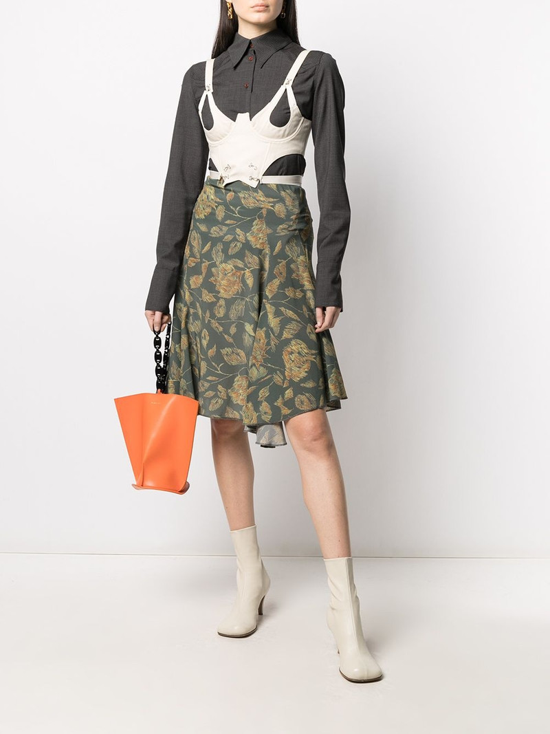 KNWLS floral-print midi skirt outlook