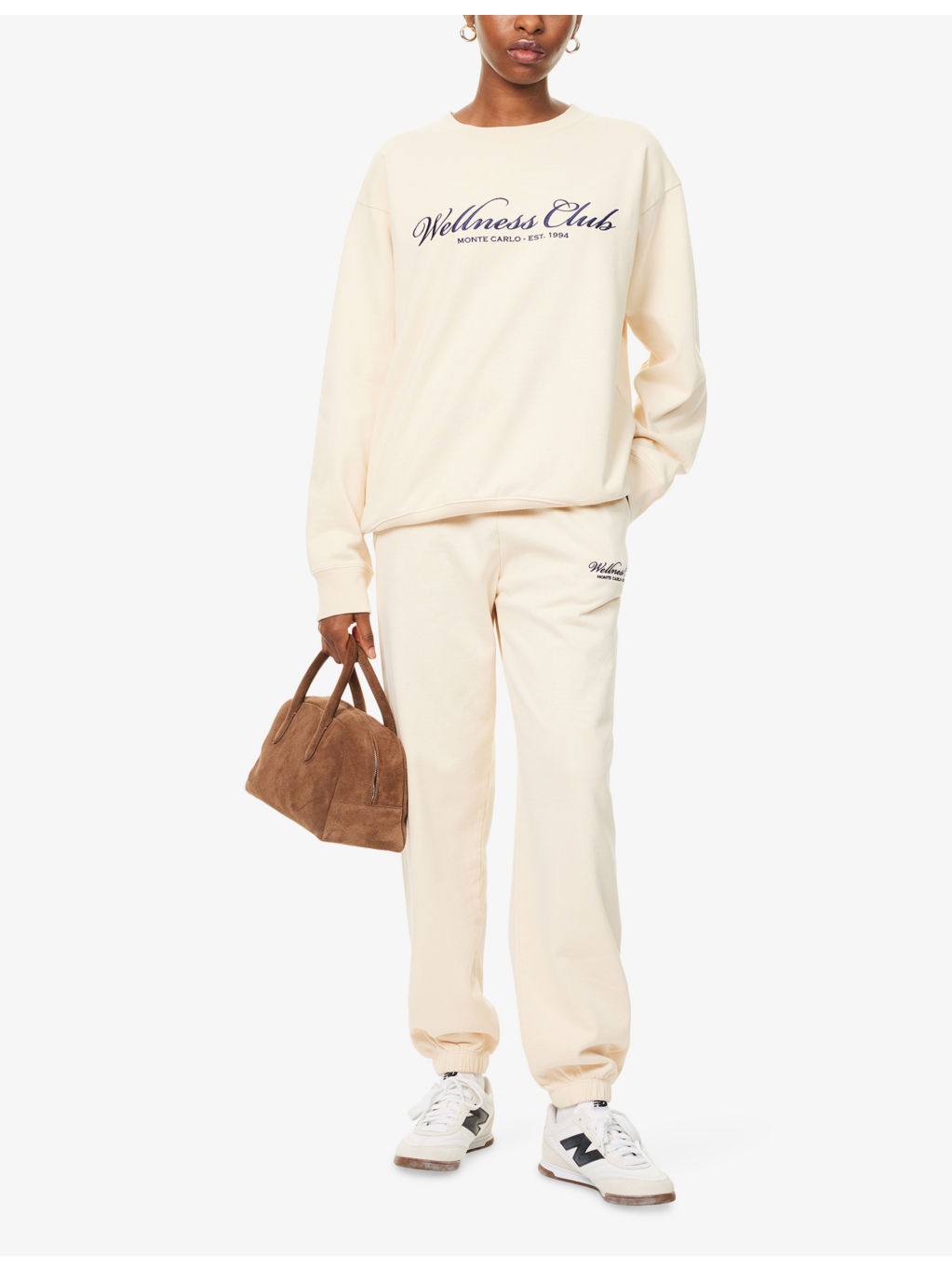 Wellness Club Embroidered Cotton-Jersey Jogging Bottoms - 2