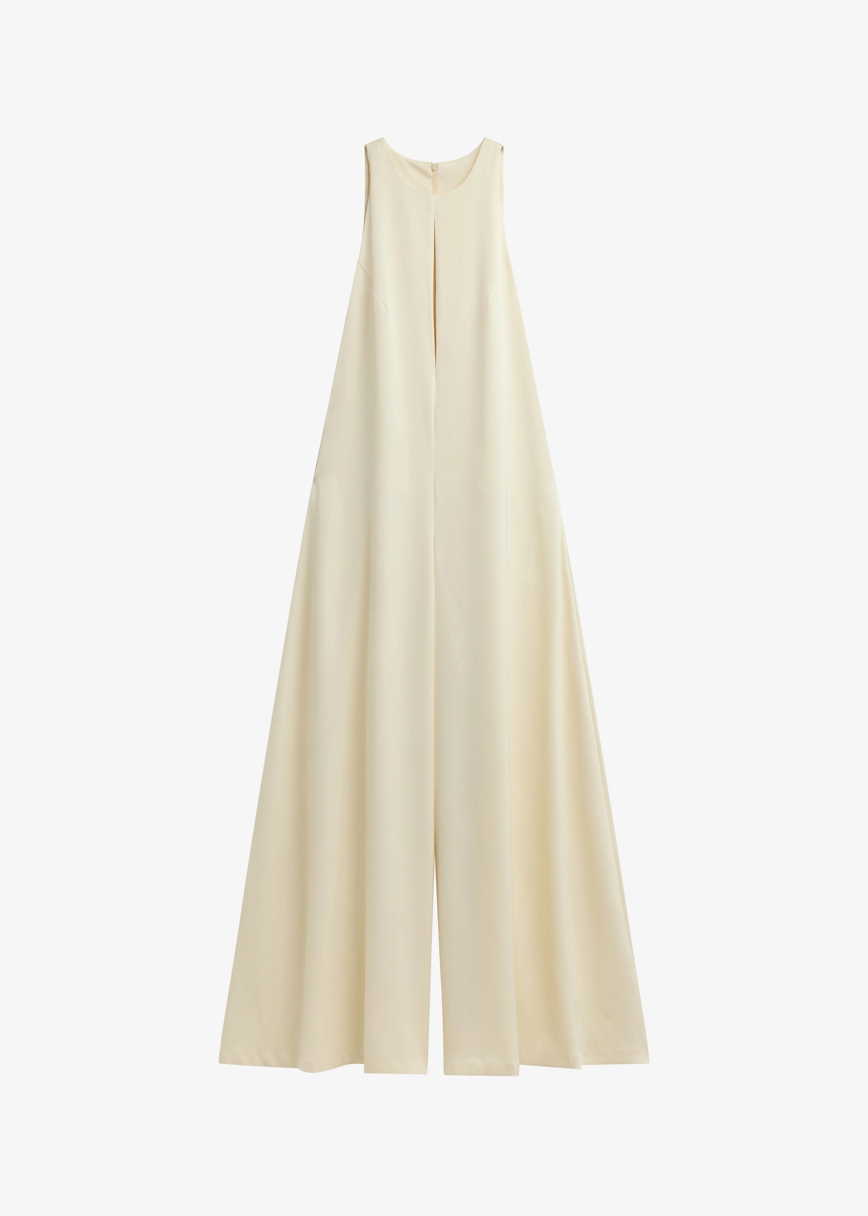Mayan Wide Leg Jumpsuit - Ivory - 1