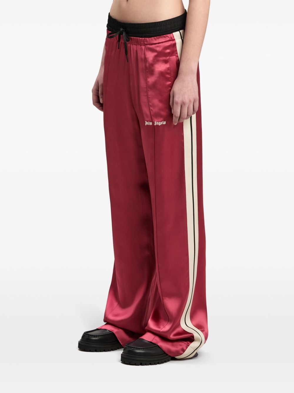 logo fluid track pants - 4