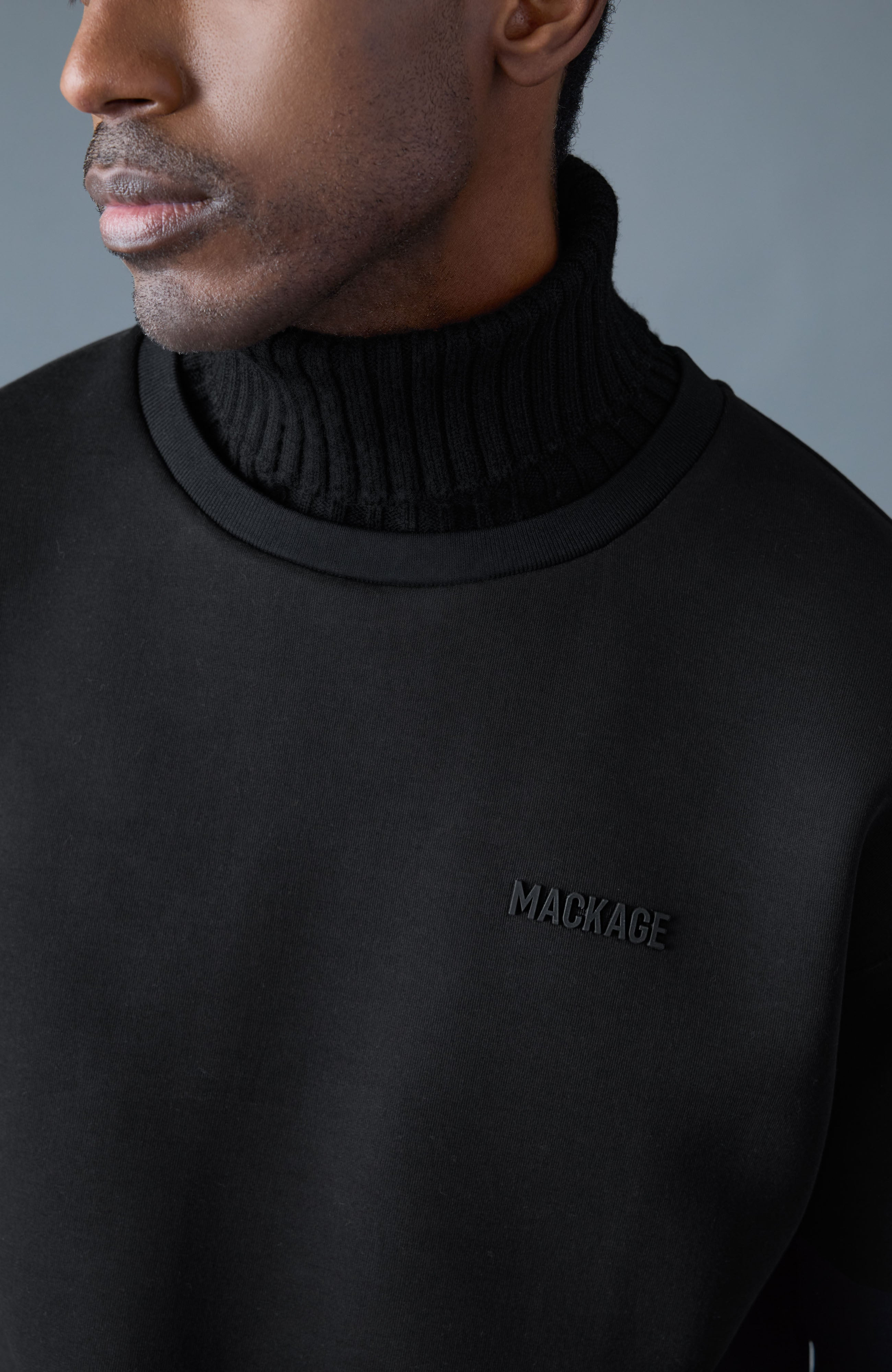 LEGEND Knit Cotton-Blend Turtleneck Sweater - 5