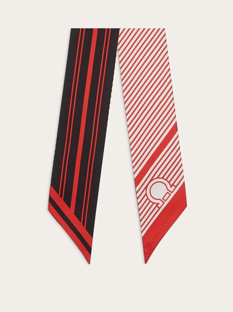 GEOMETRIC PRINT SILK BANDEAU 1