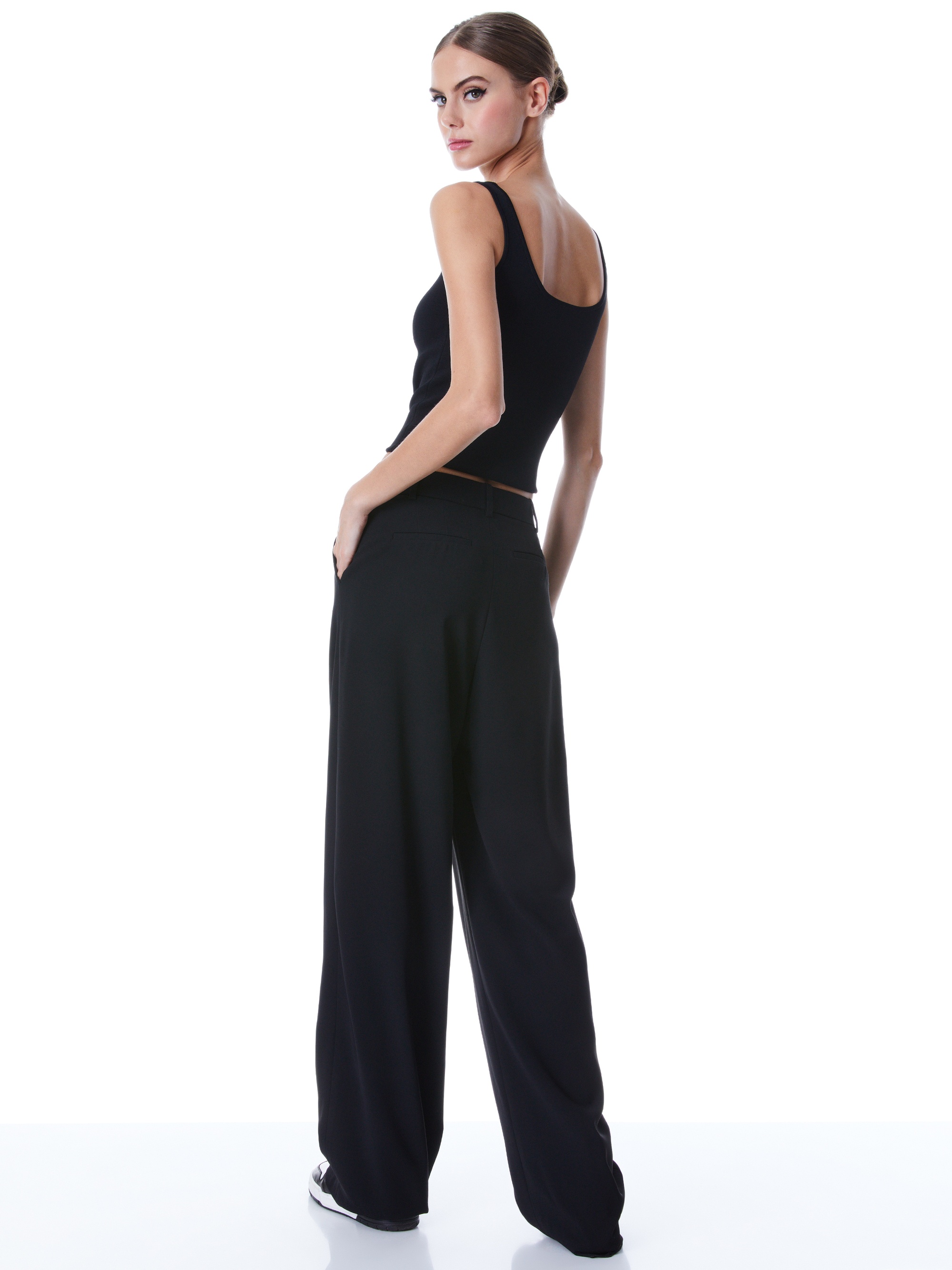 POMPEY HIGH WAISTED PLEATED PANTS - 2