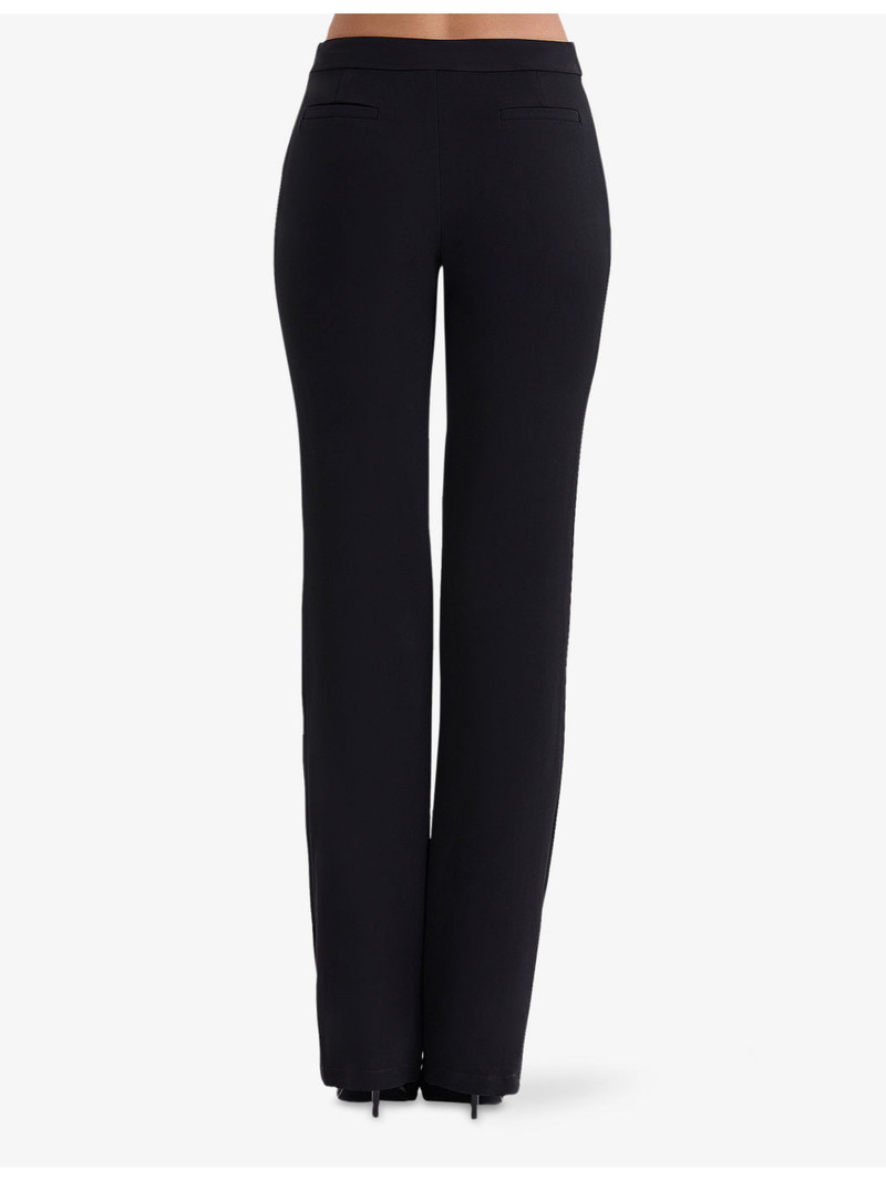 Chiara Straight-Leg High-Rise Stretch-Crepe Trousers 4