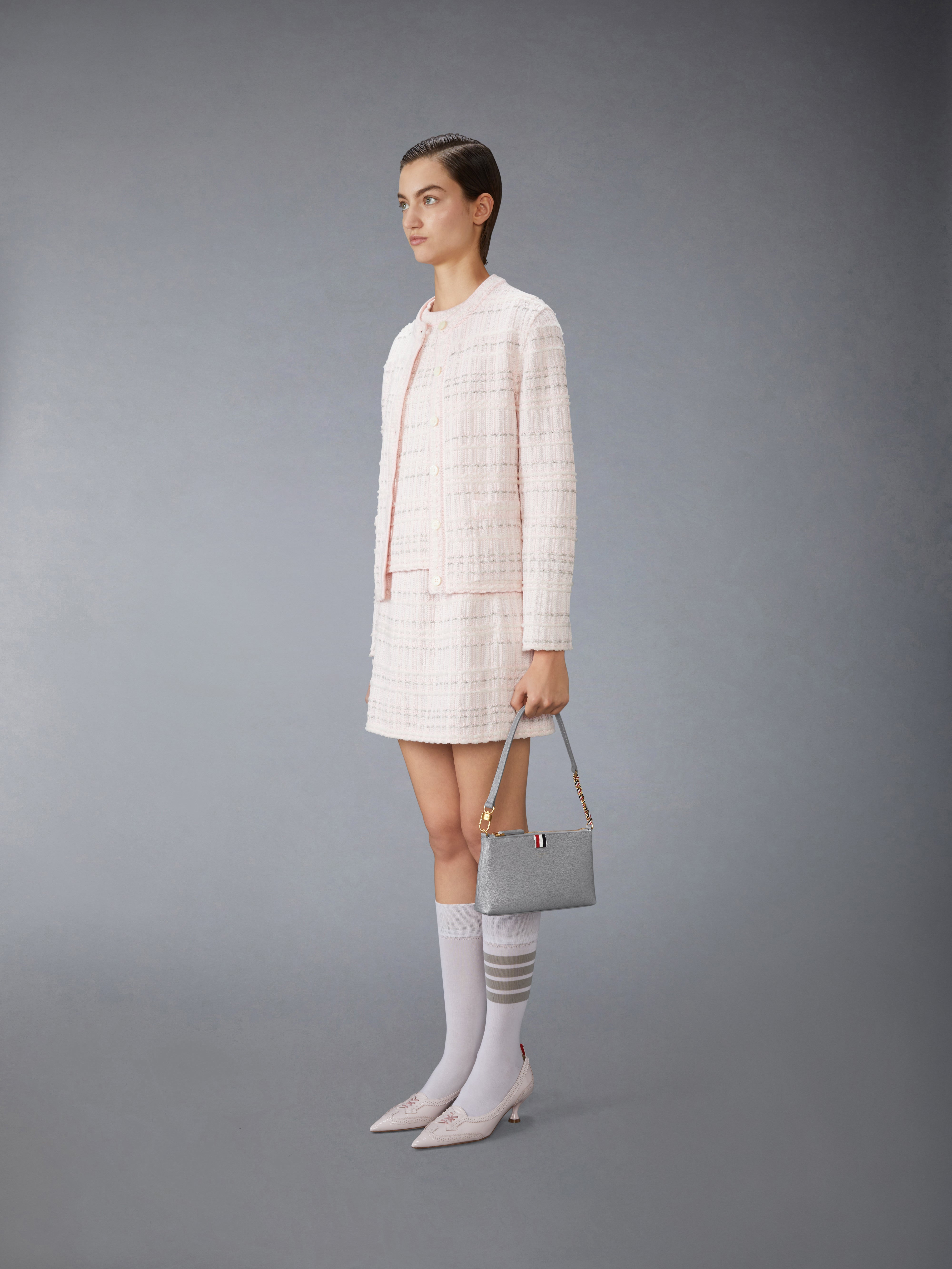 PEBBLE GRAIN ZIPPED MINI BAG - 4