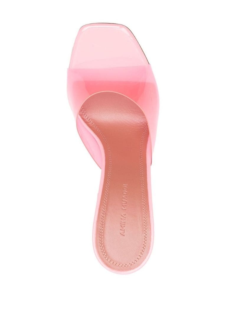 Lupita Glass 100mm mules - 4