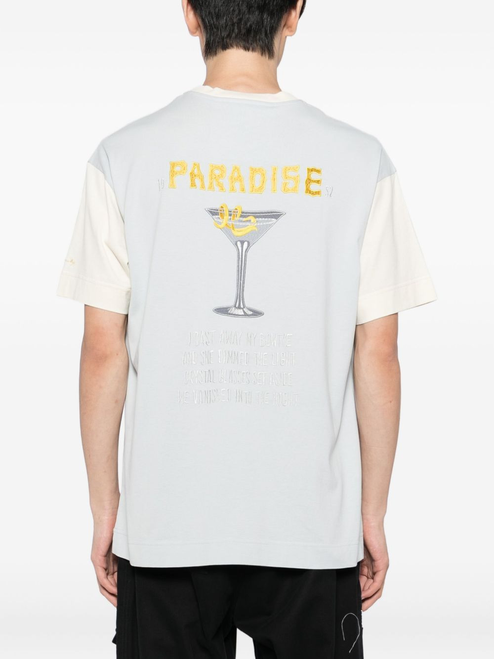 logo-embroidered T-shirt - 3