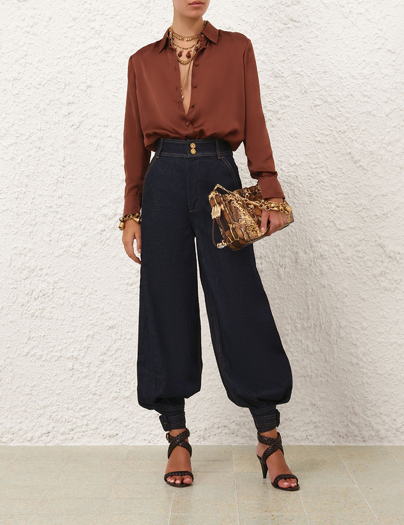 Zimmermann HYPNOTIC DENIM HAREM PANT outlook