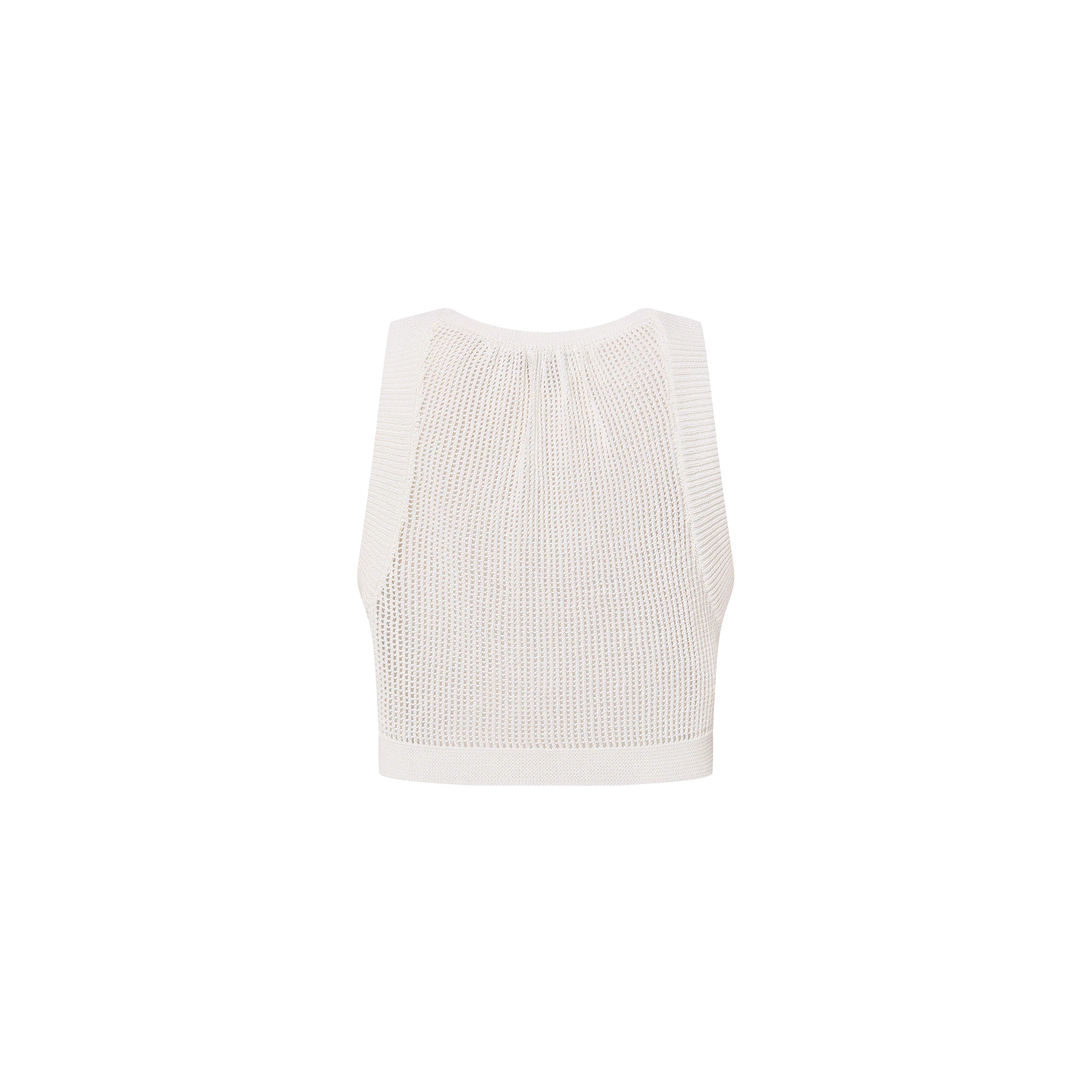 Mesh Knit Crop Top - 3