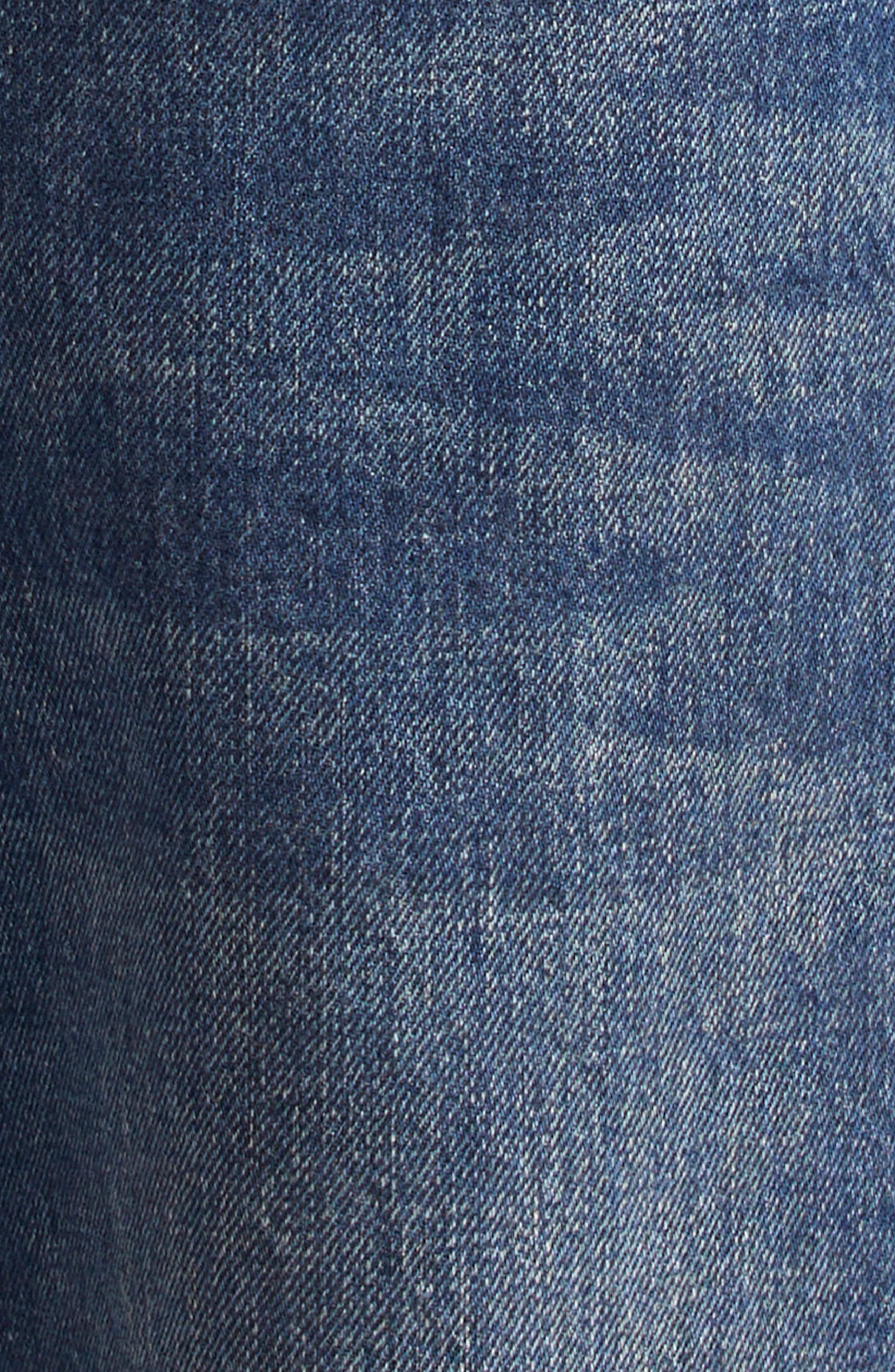 Veronica Beard Taylor Raw Hem High Waist Ankle Wide Leg Jeans in Equinox Blue at Nordstrom - 7