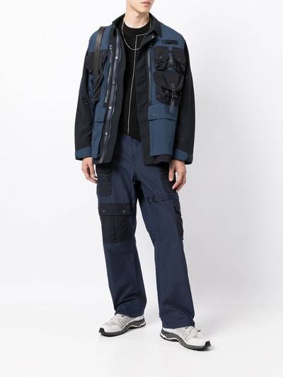 White Mountaineering multi-pocket cotton-blend parachute trousers outlook