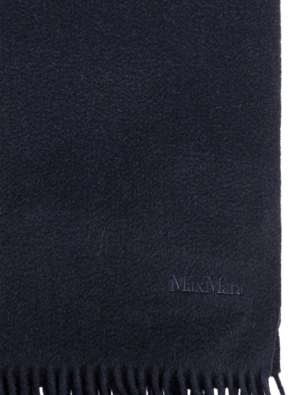 logo-embroidered cashmere scarf - 3