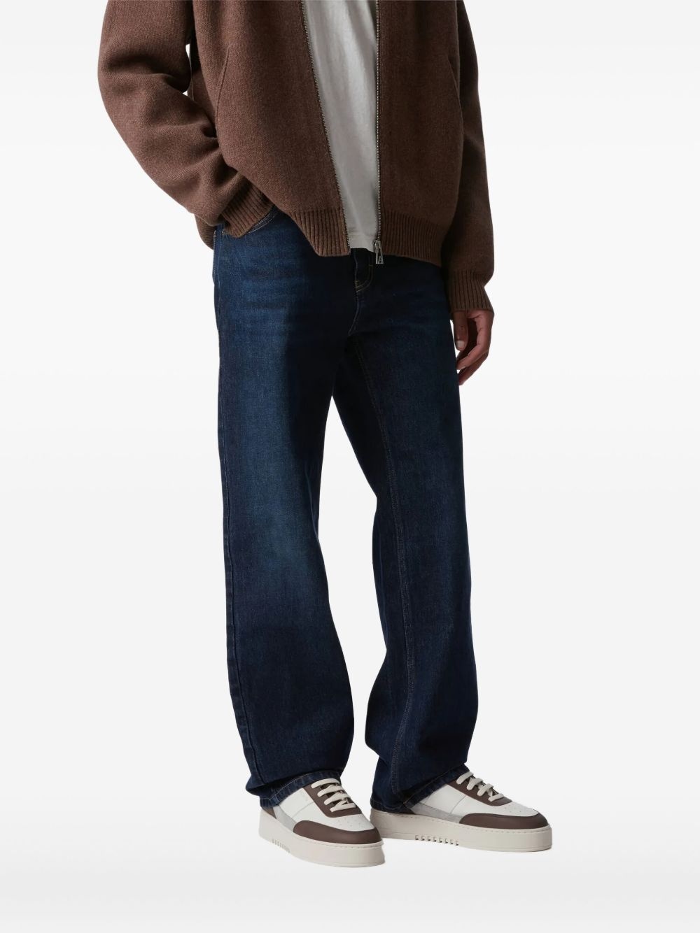 panelled low-top sneakers - 6