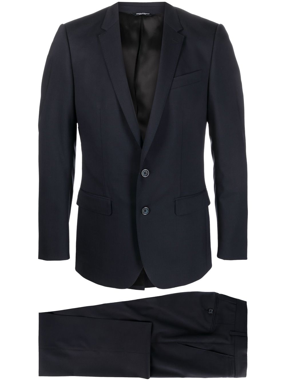 single-breasted virgin-wool suit - 1