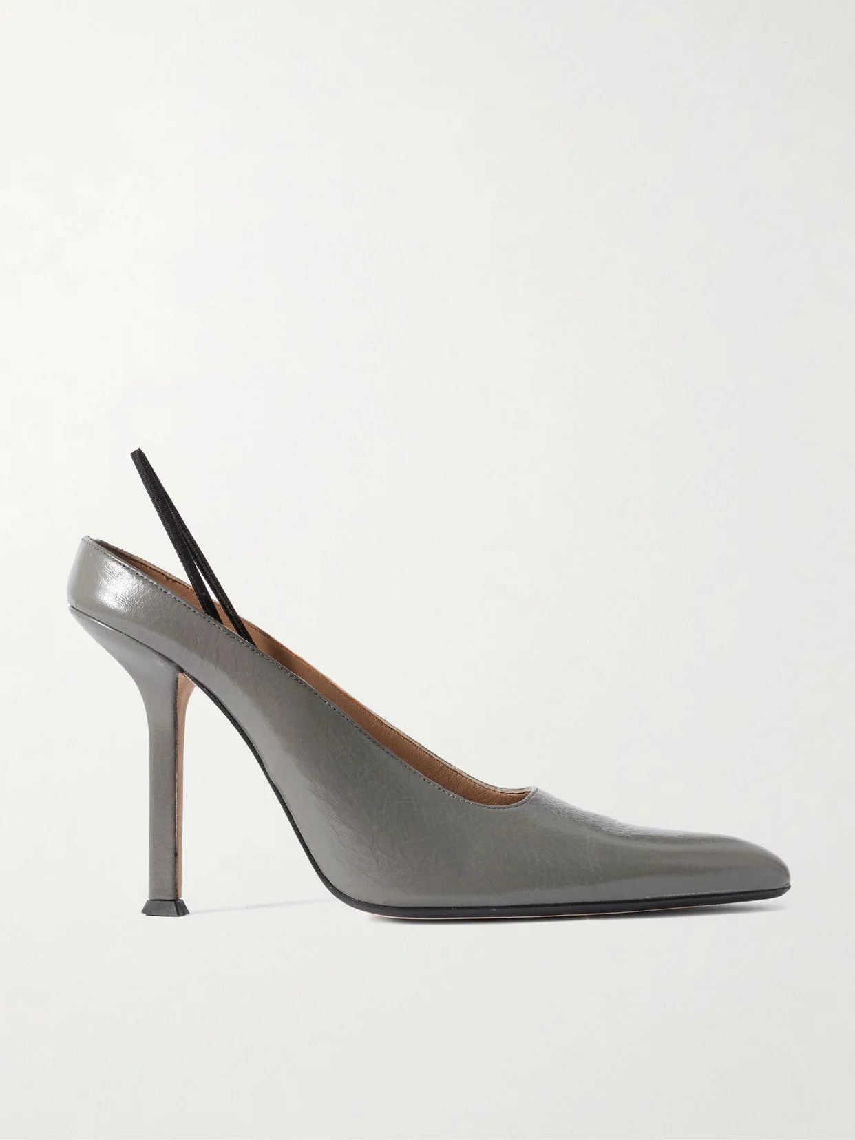 Suki Convertible Crinkled-leather Pumps - 1