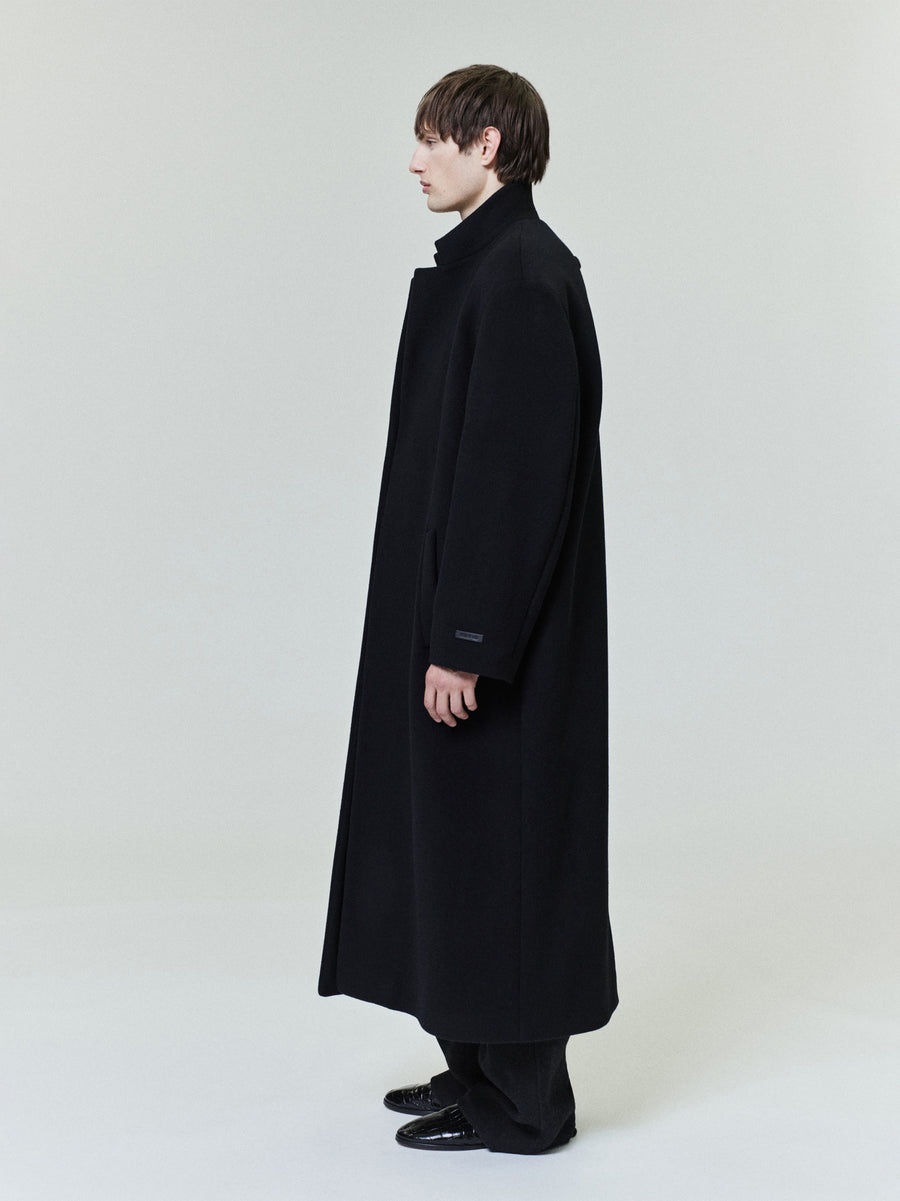 Melton Wool Relaxed Coat - 3
