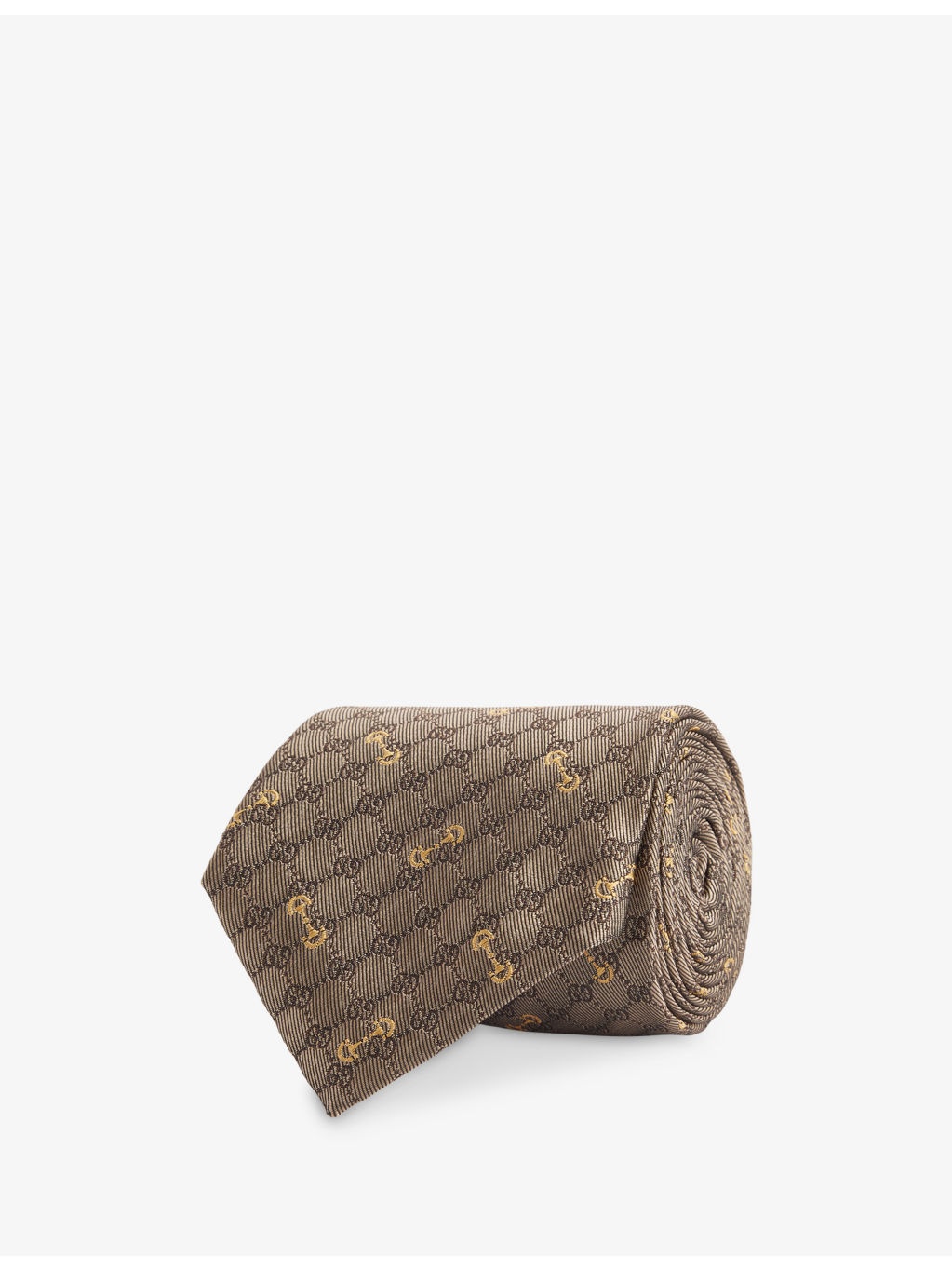 GG-Monogram Jacquard Silk Tie - 1