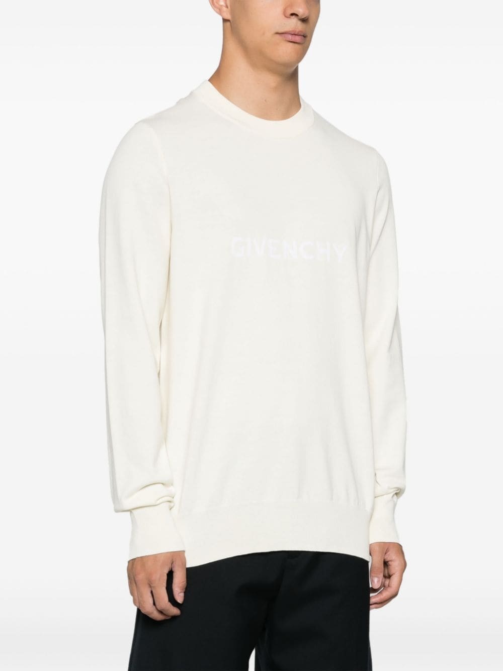 logo-embroidered sweater - 3