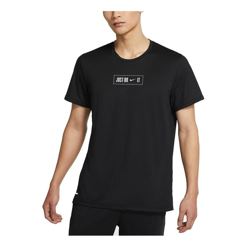 Nike Dri-FIT Sports Training Quick Dry Short Sleeve Black DJ8998-010 - 1