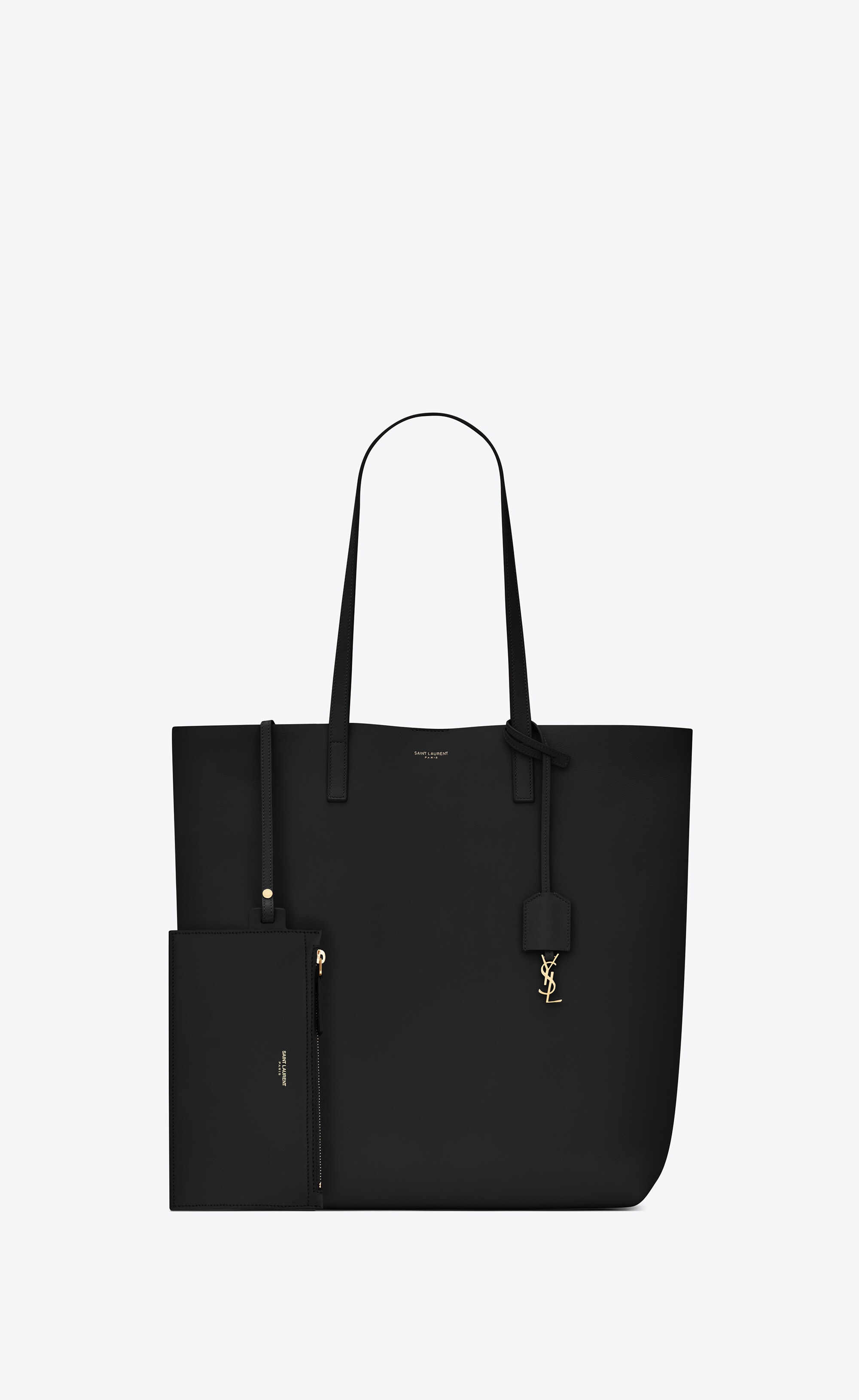 shopping saint laurent n/s in supple leather - 3