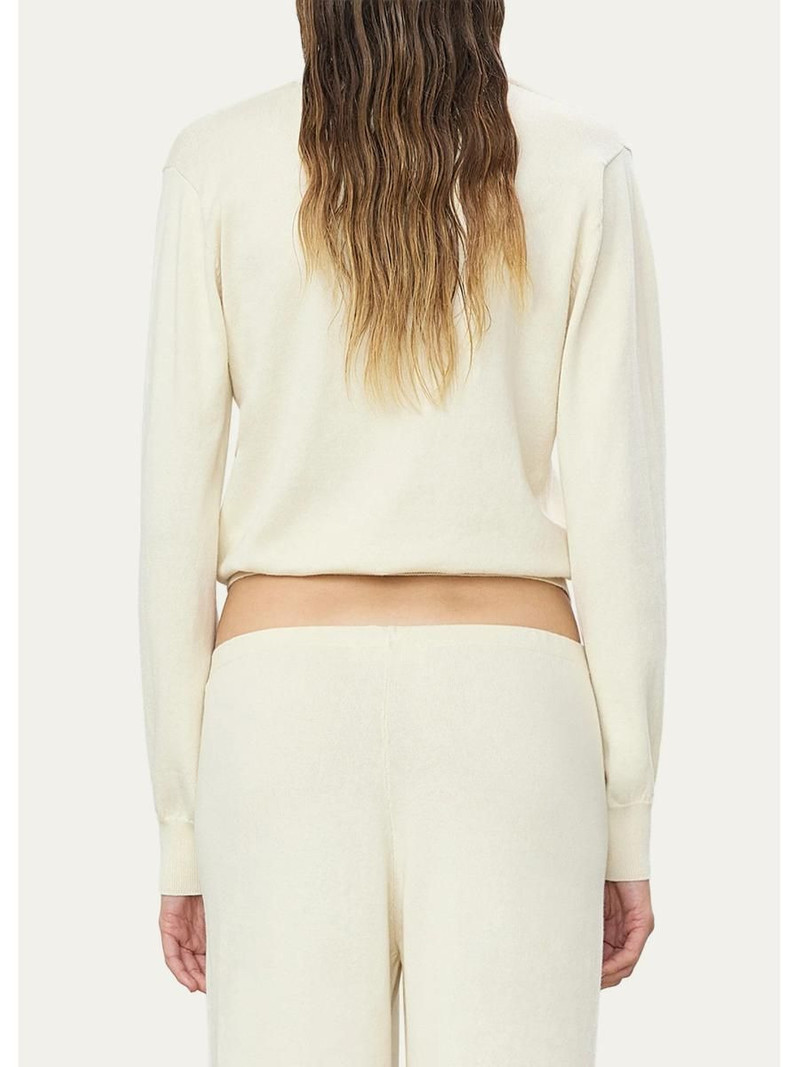 Lennox Cotton-Cashmere V-Neck Sweater 3