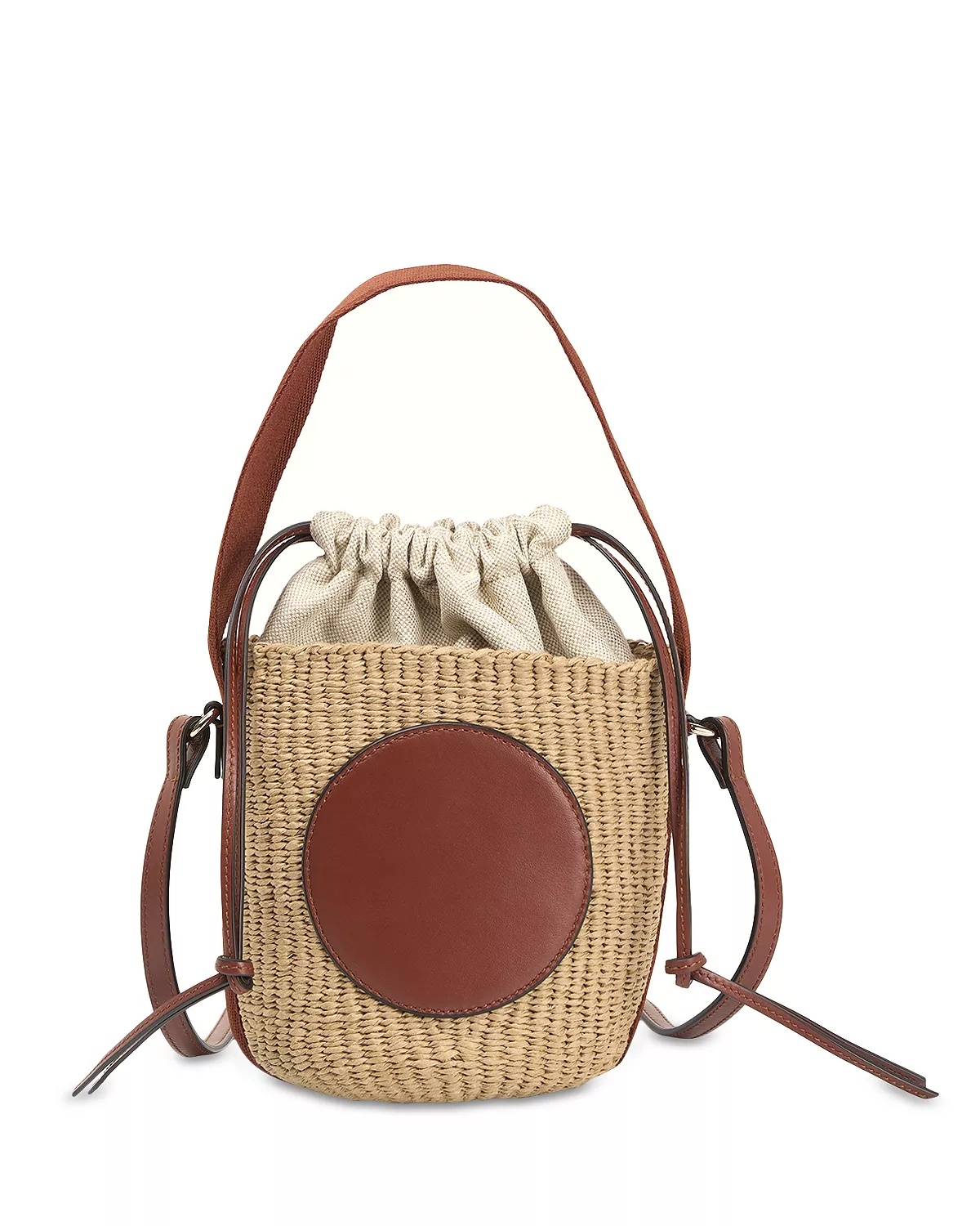 かごバッグ Chloe horse medaru basket bag Chloé Small Horse Medal Basket In Natural Fibers | Chloé US