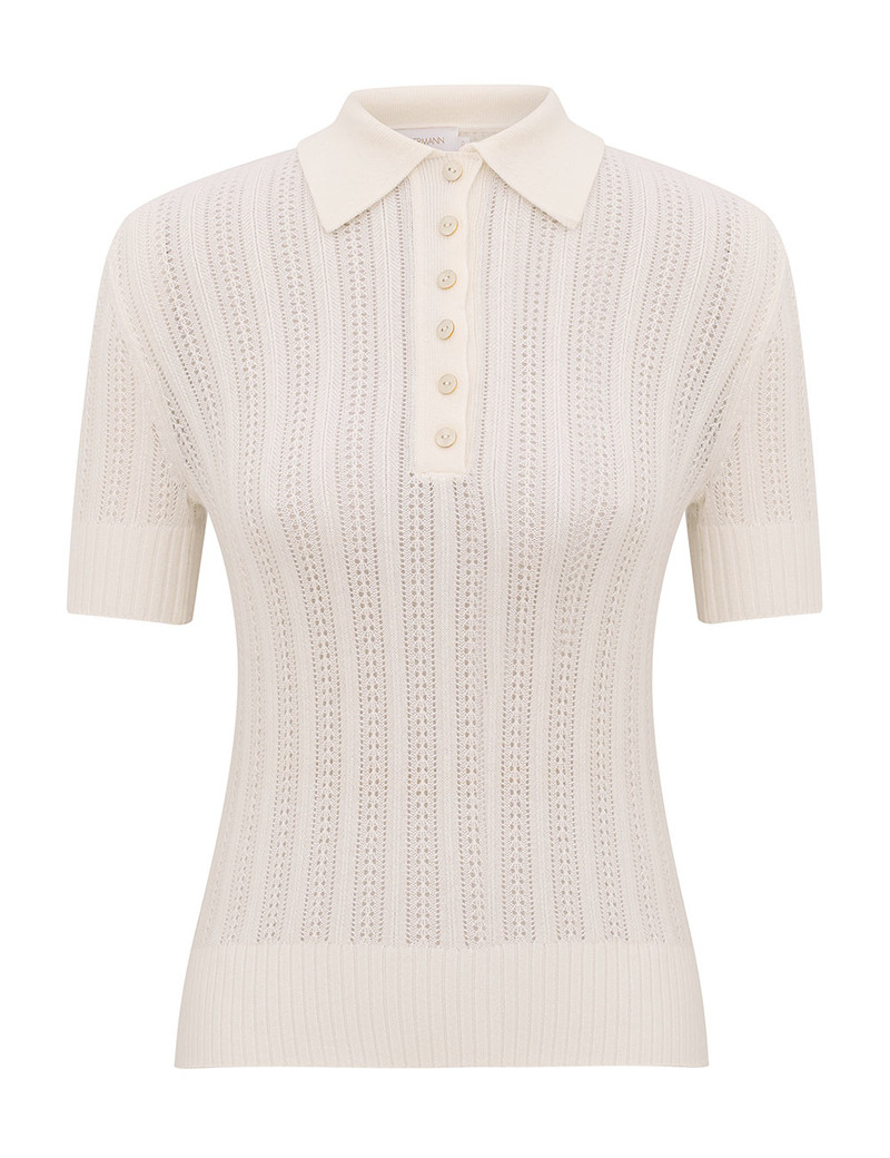 RIBBED KNIT POLO 1