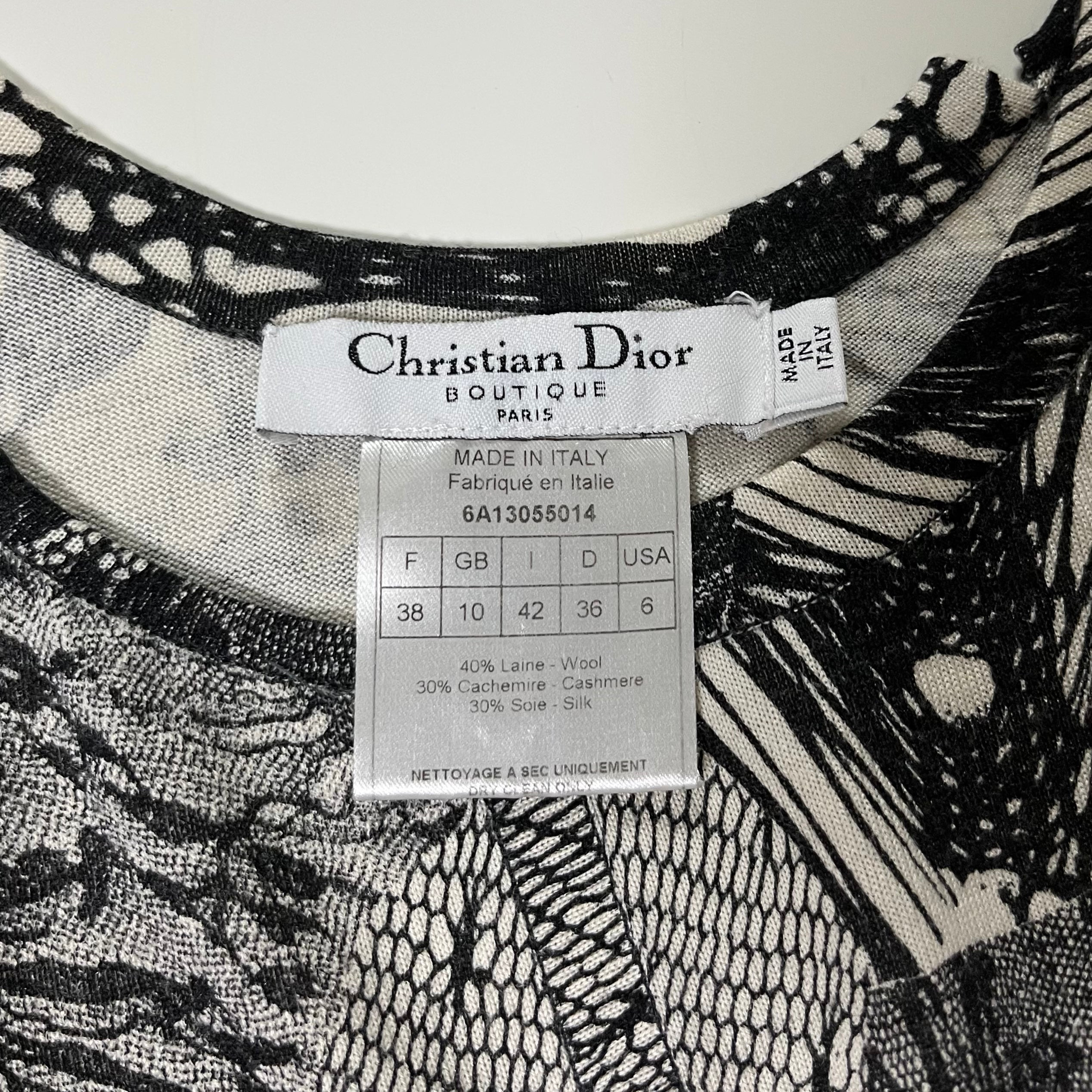 CHRISTIAN DIOR Spring Summer 2006 Lace Print Tank Top - 4