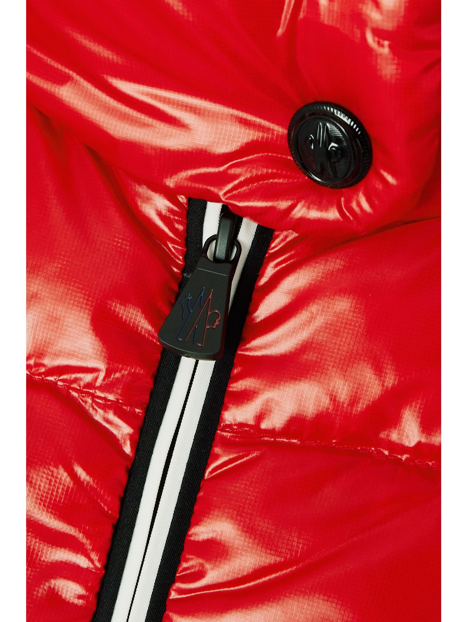 Quilted shell and stretch-jersey down ski jacket Red - 5