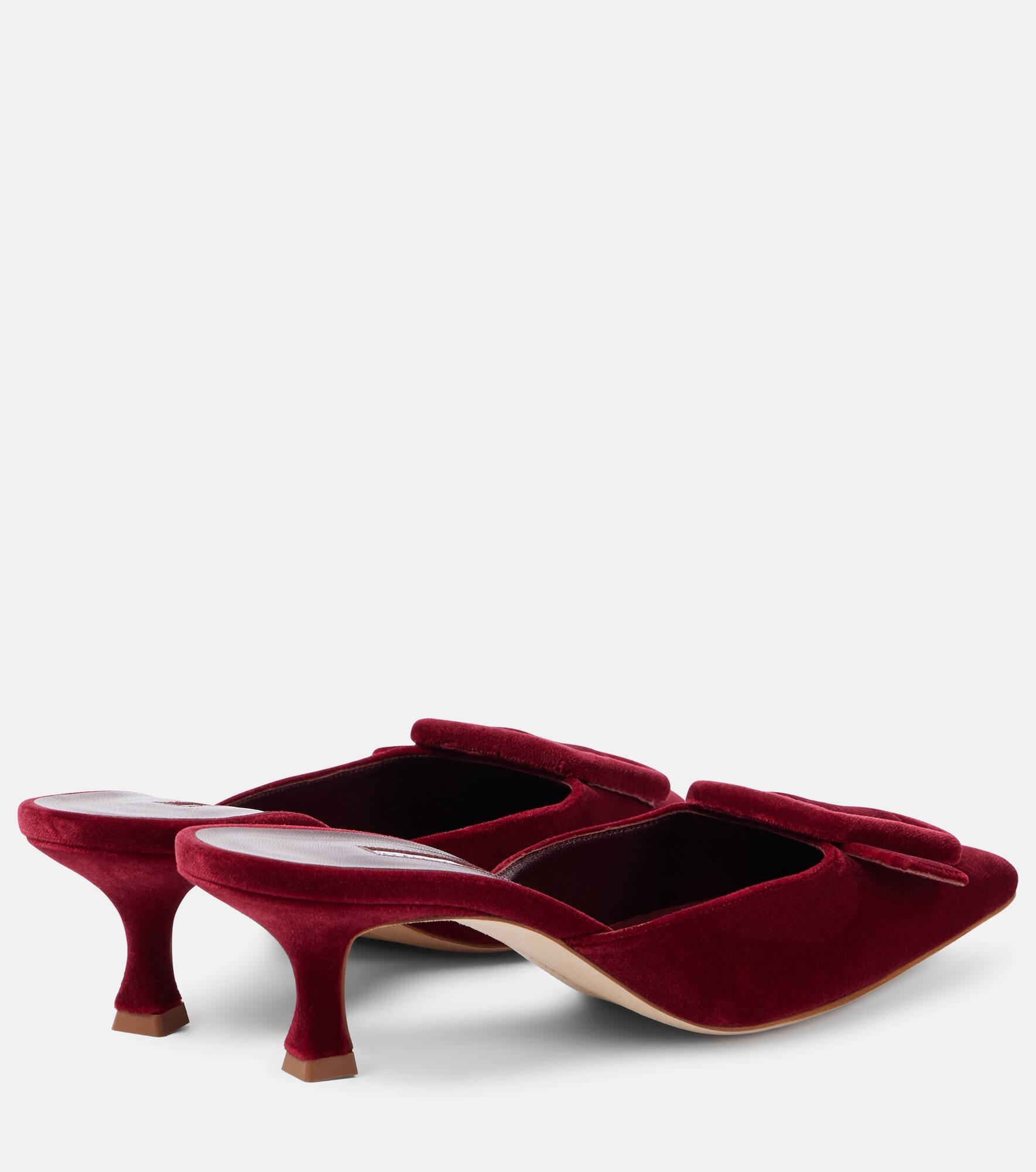 Maysale 50 velvet mules - 2