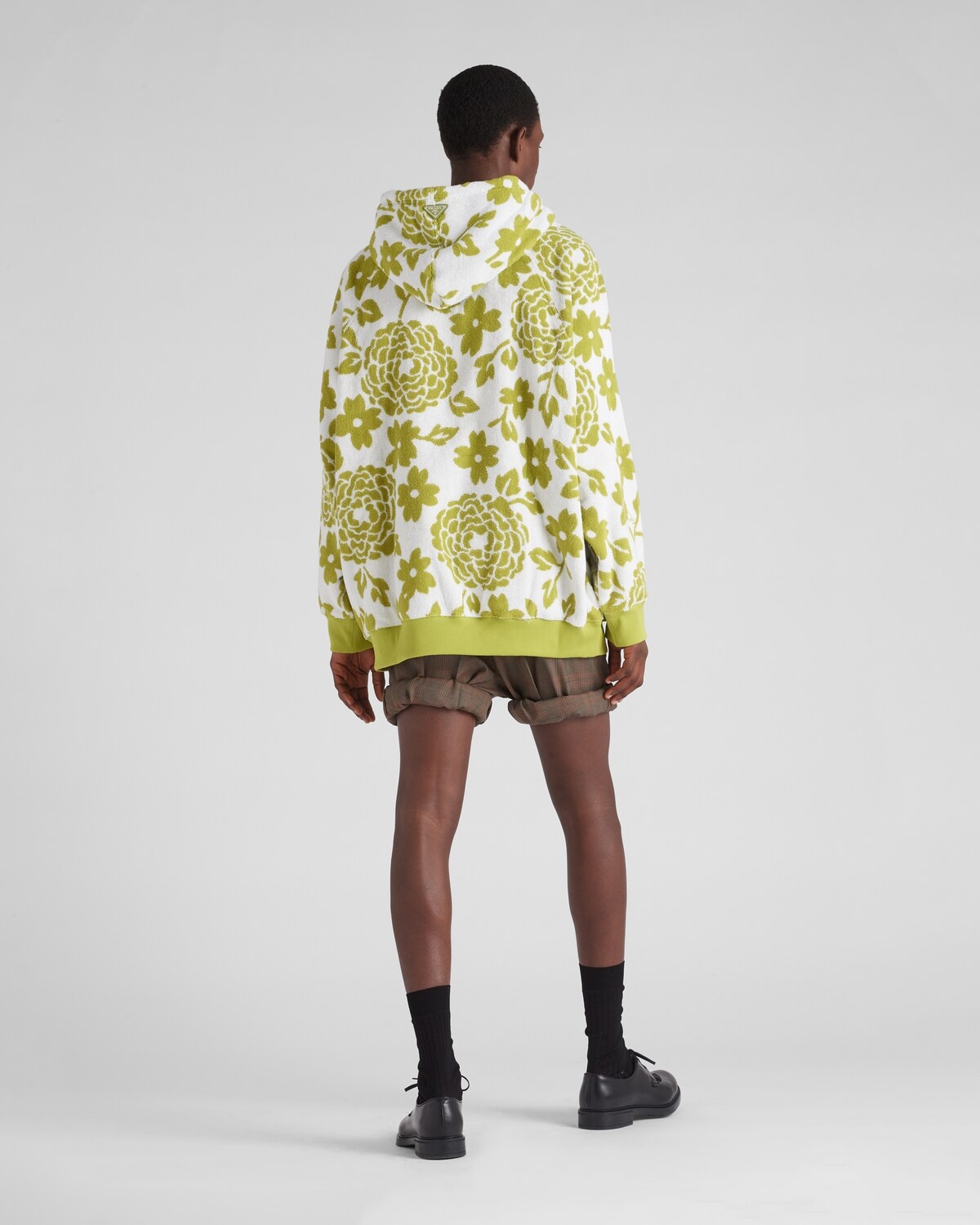 Jacquard terrycloth hoodie - 5