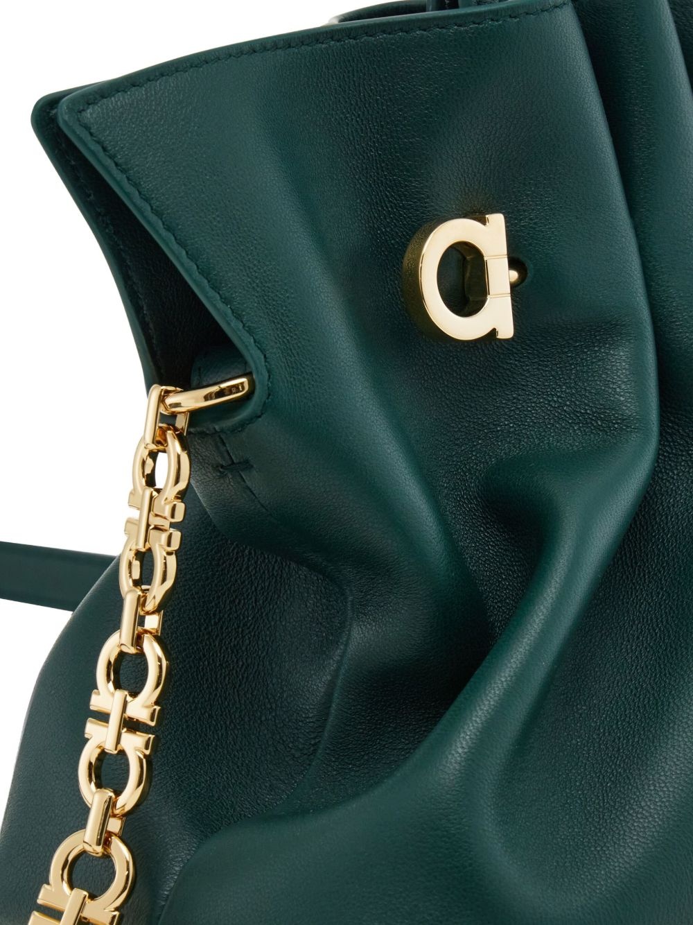 Soft ruched shoulder bag - 6