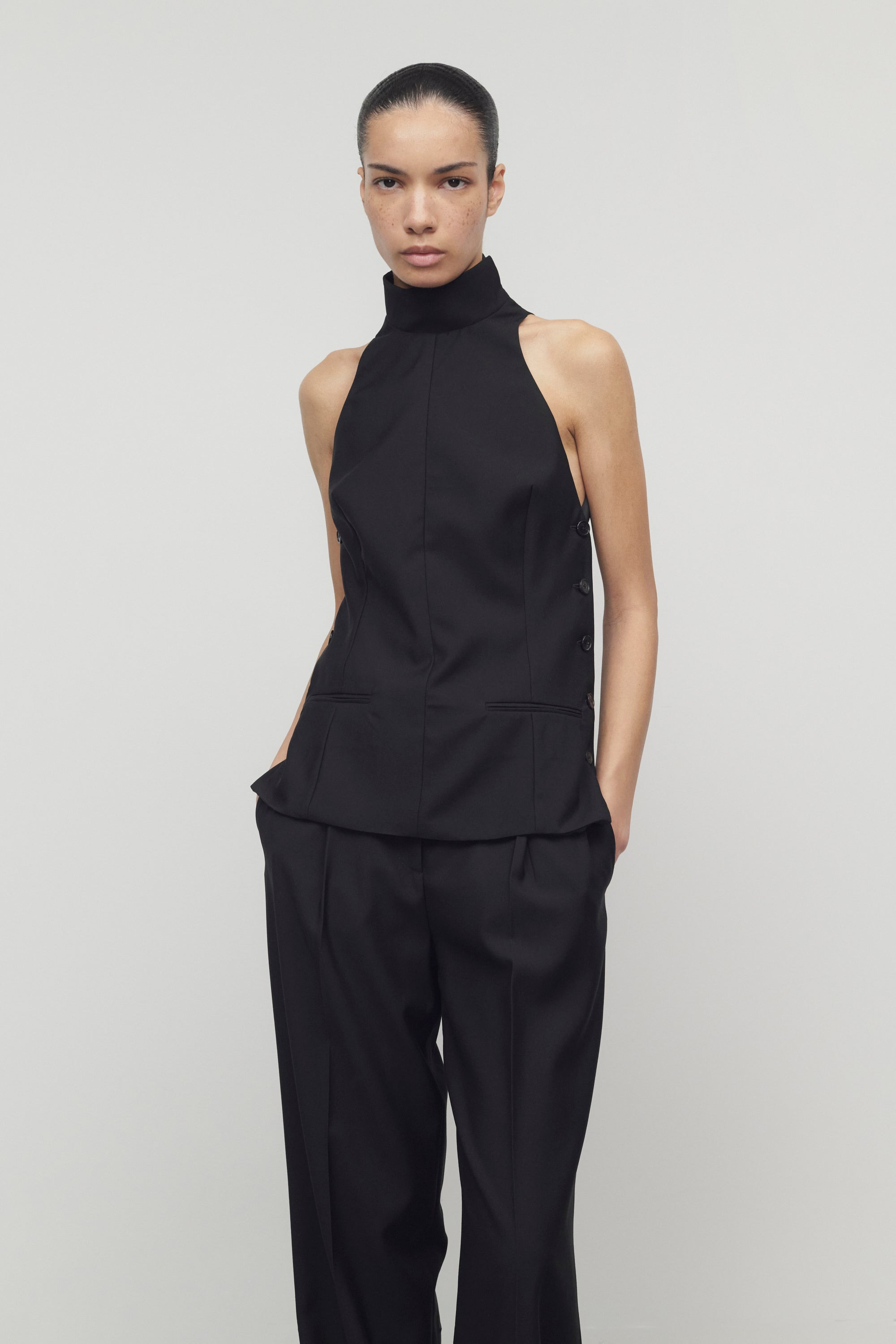 Corine Top in Virgin Wool - 3
