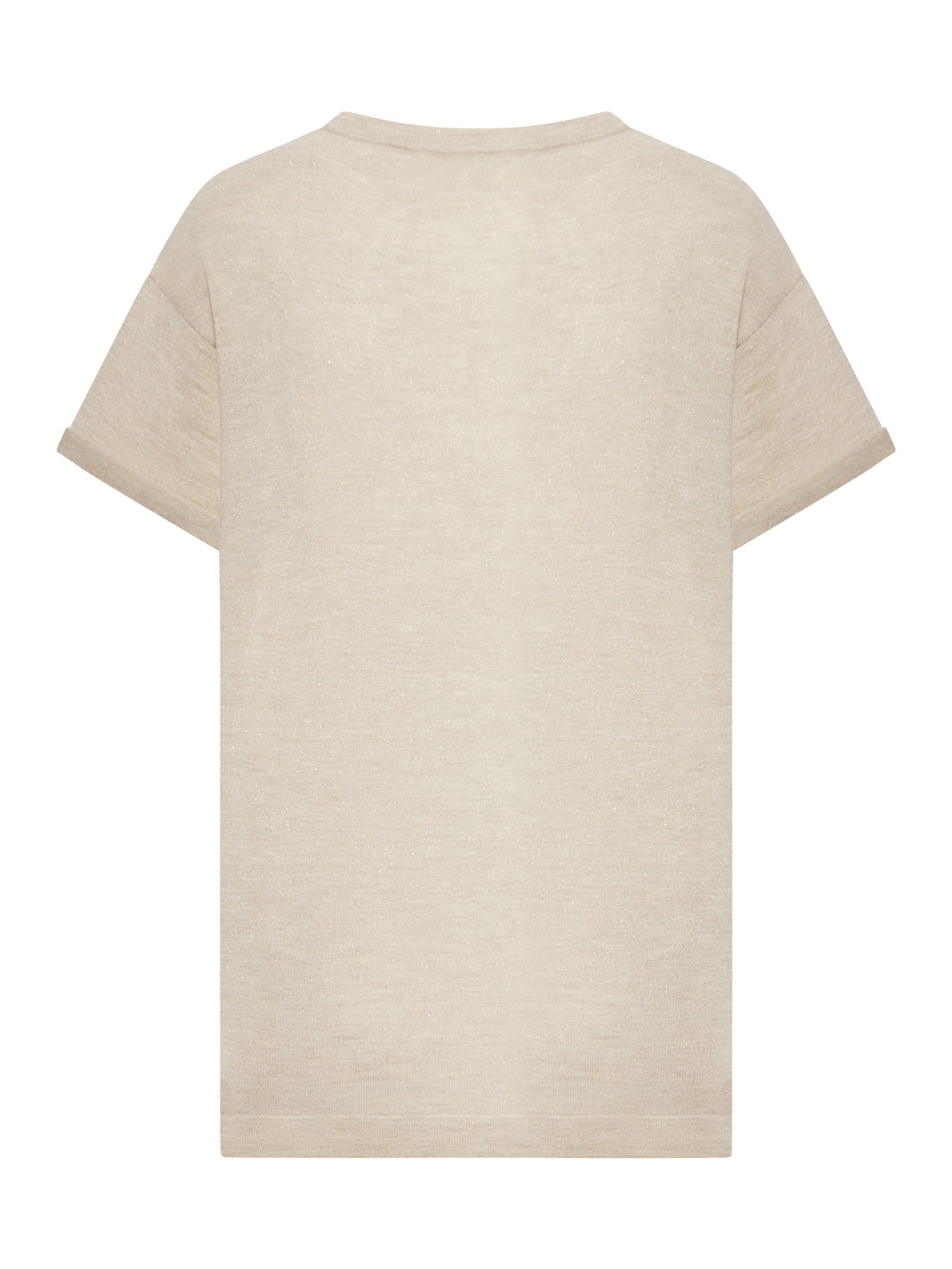 LIGHTWEIGHT CASHMERE AND SILK SWEATER WITH LUREX INSERTS - 2
