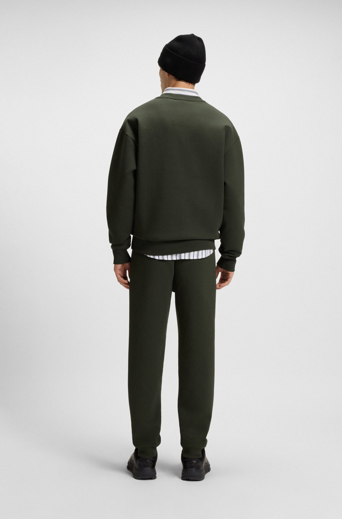 SWEATSHIRT WITH STACKED-LOGO BADGE - 5