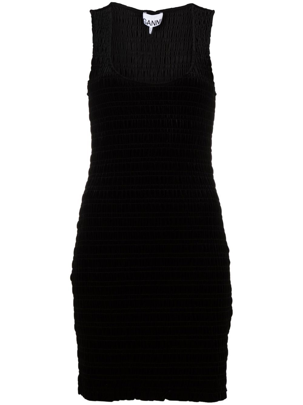 scoop-neck sleeveless dress - 1