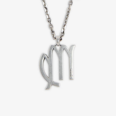 BALENCIAGA Women's Zodiac Sign Virgo Necklace in Silver outlook