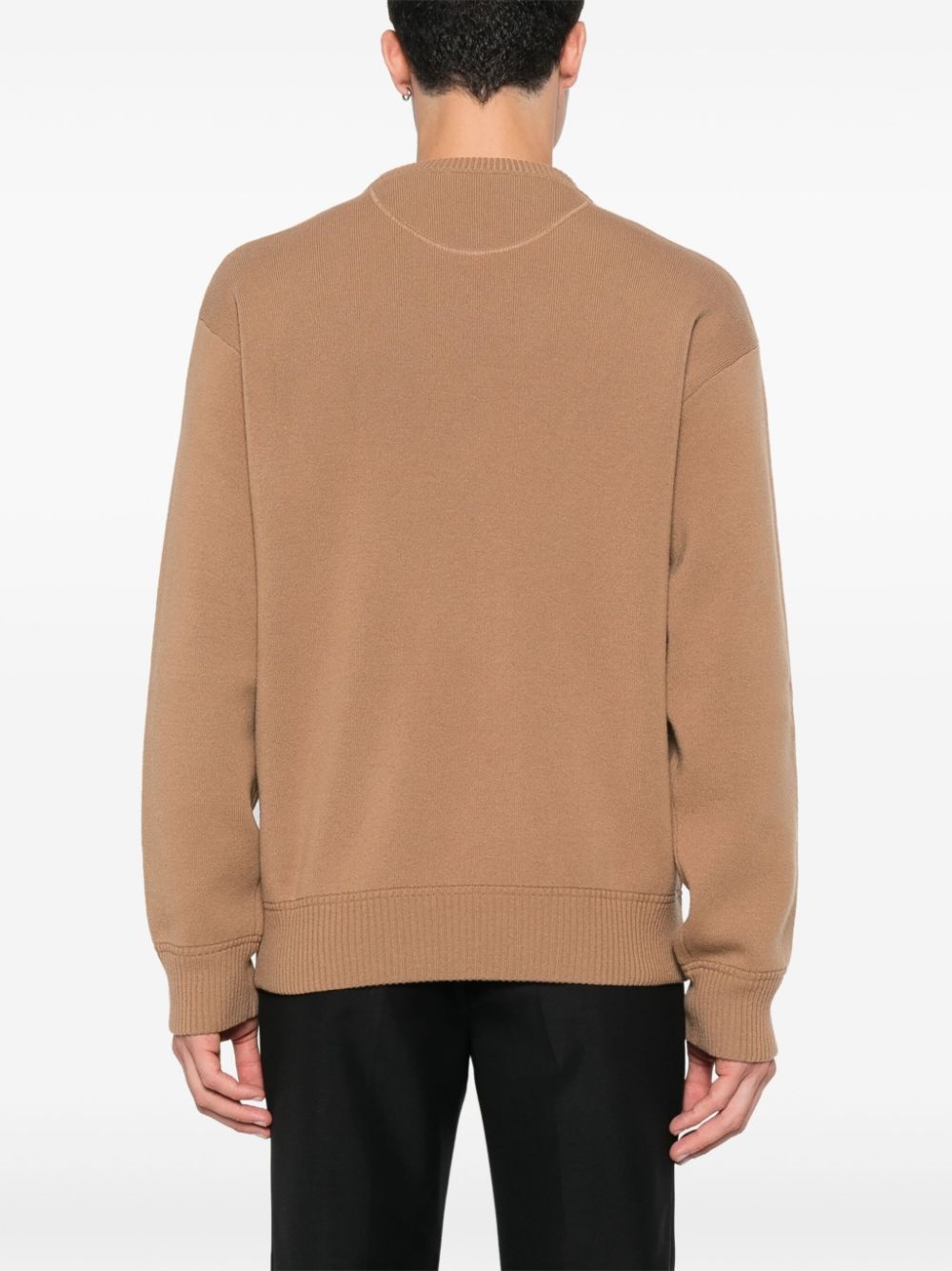 logo-embroidered sweater - 4