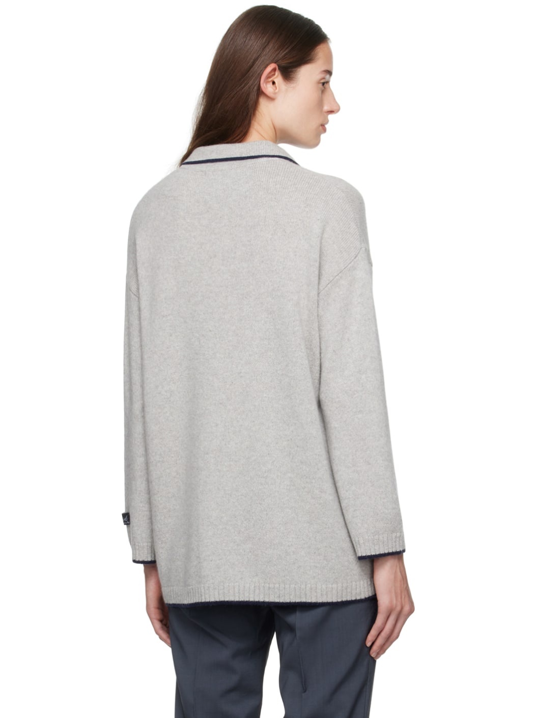 Gray Three Button Polo - 3