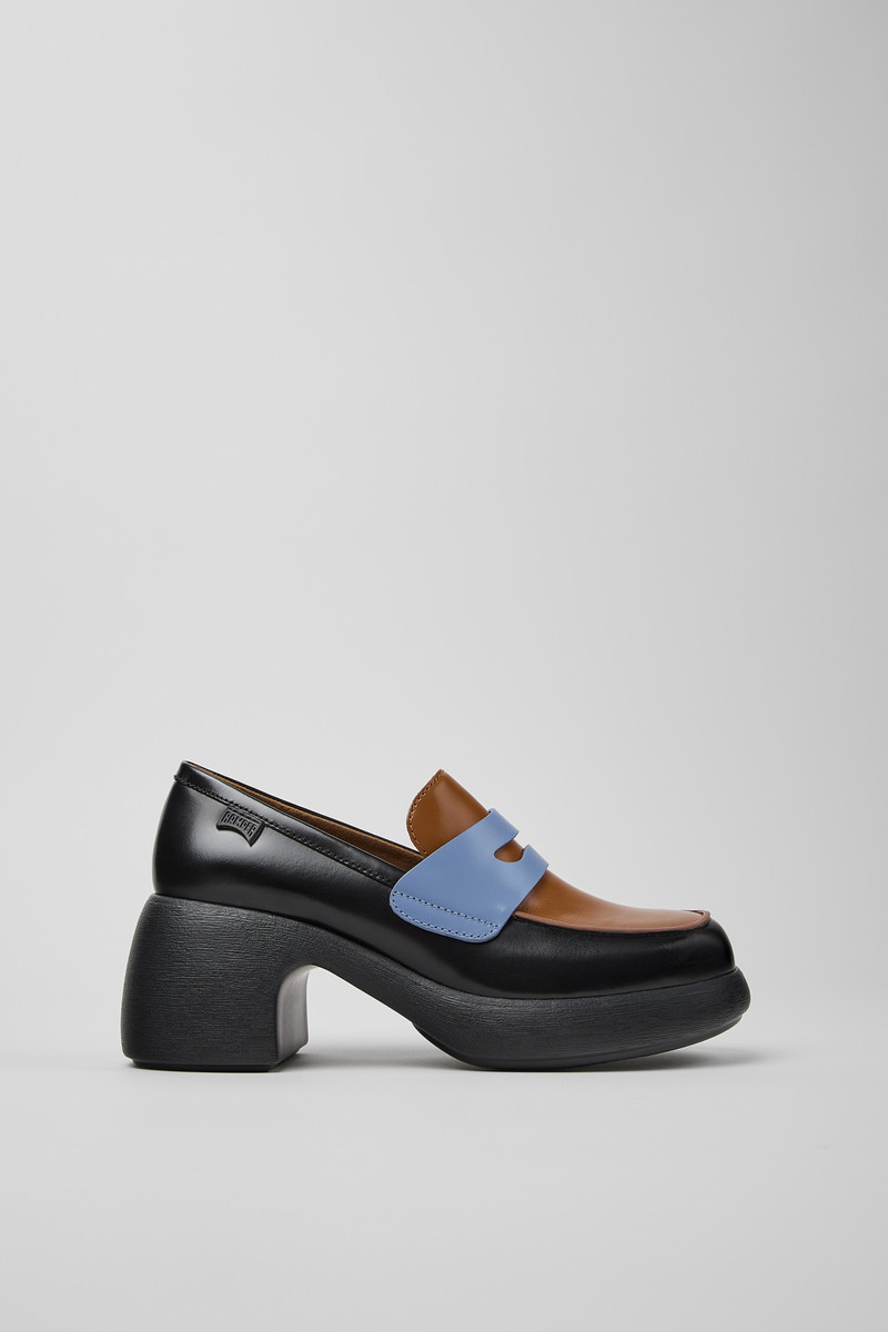 Twins Multicolor Leather Moccasins for Women. 1