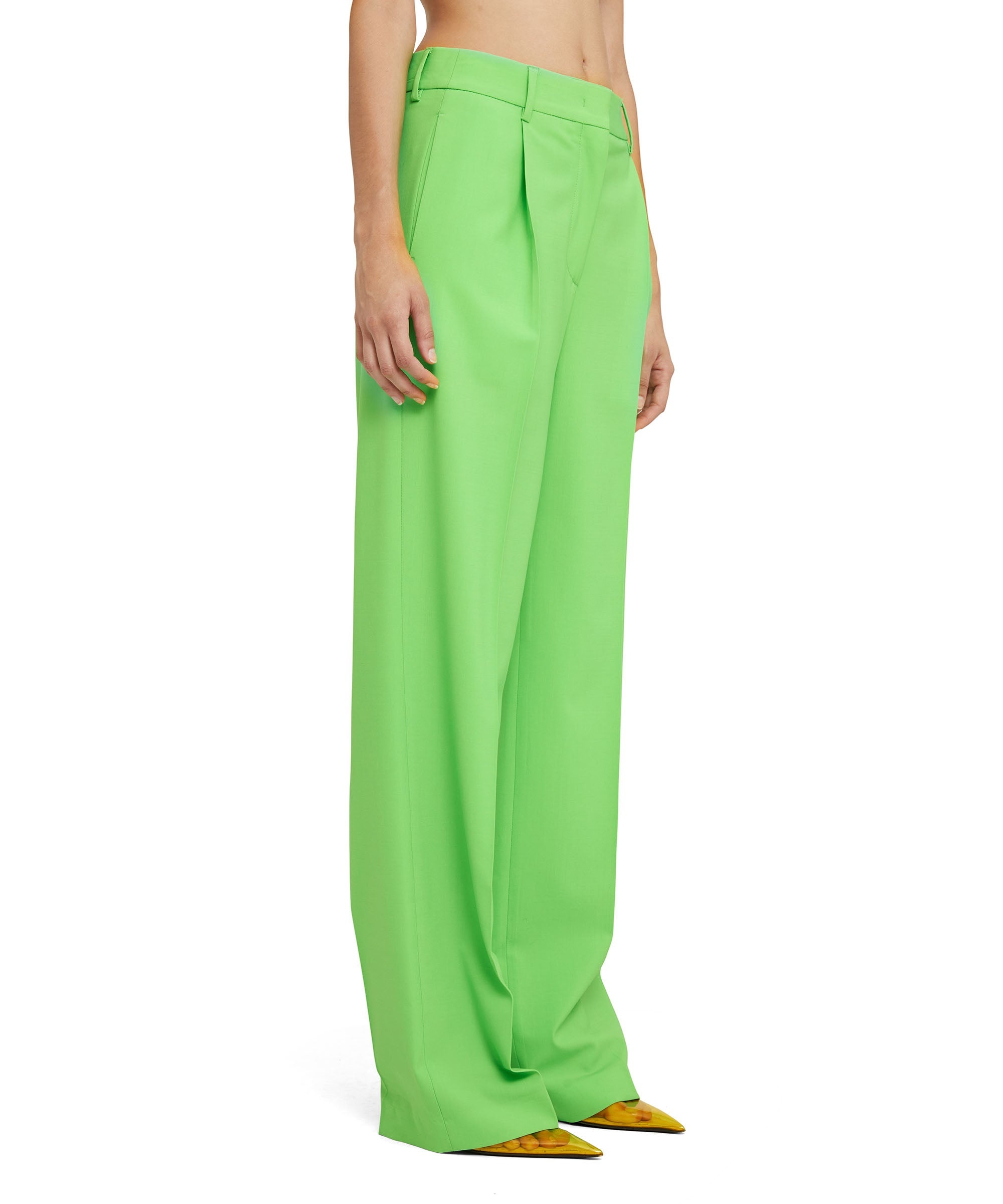 Lightweight wool tailored pants with straight legs - 5